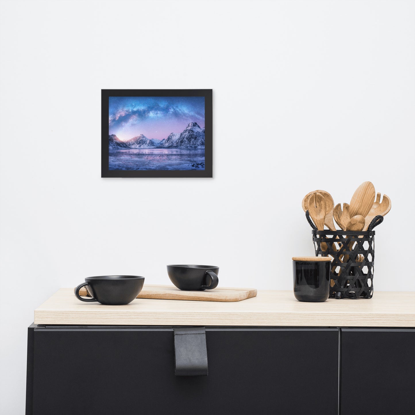 Milky Way Lofoten Islands, Norway Framed Wall Art Prints