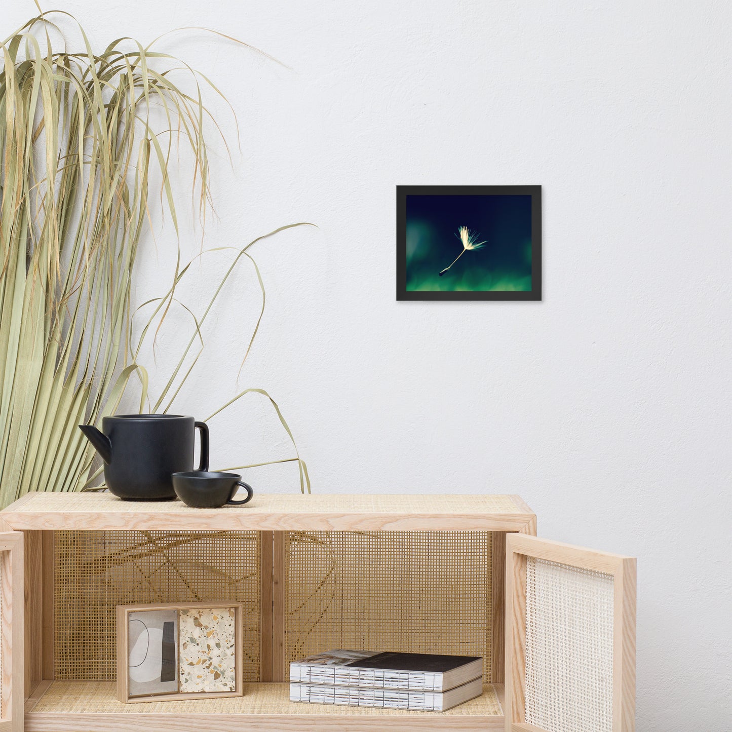 Blowing in the Wind Botanical Nature Photo Framed Wall Art Print