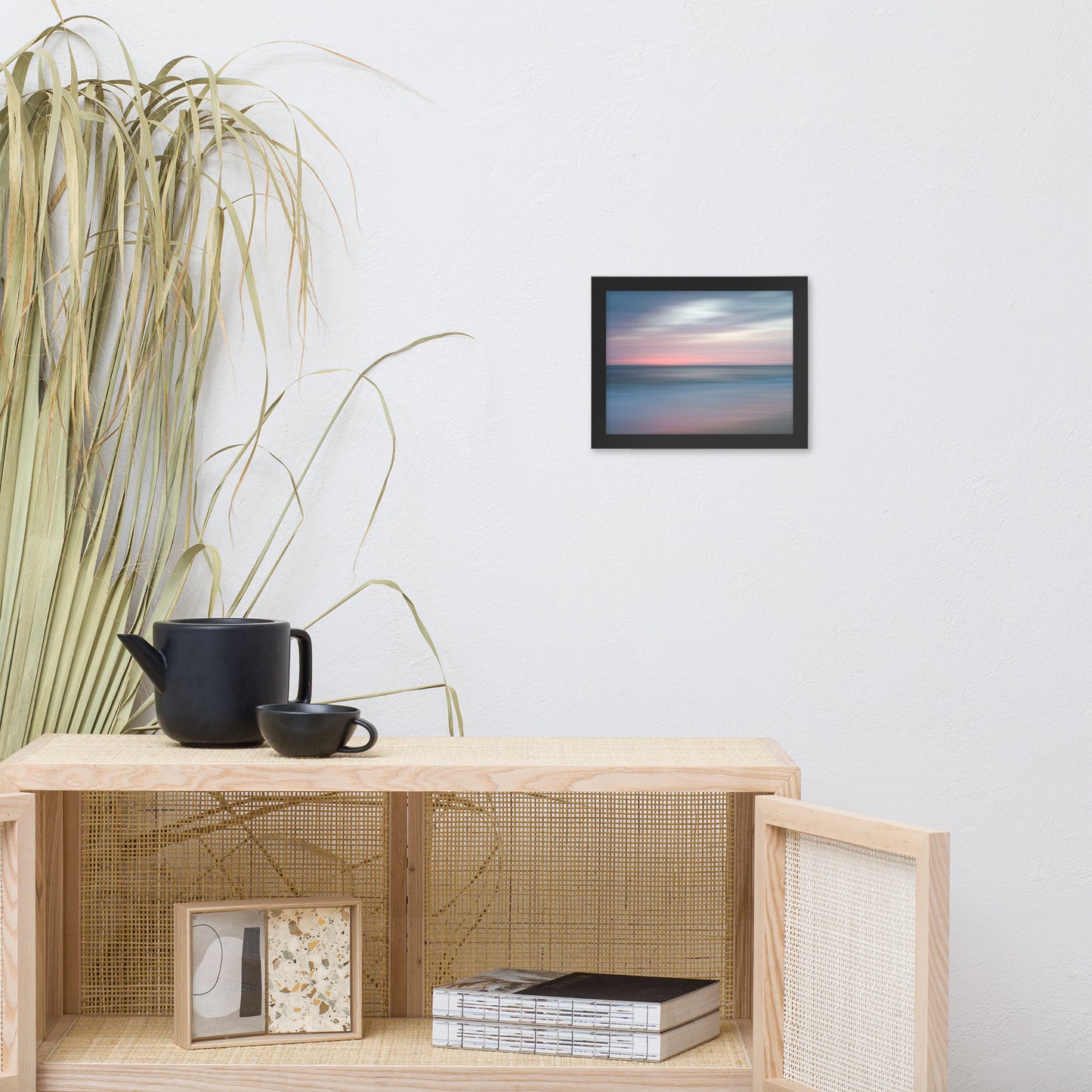 The Colors of Evening Abstract Coastal Landscape Framed Photo Paper Wall Art Prints