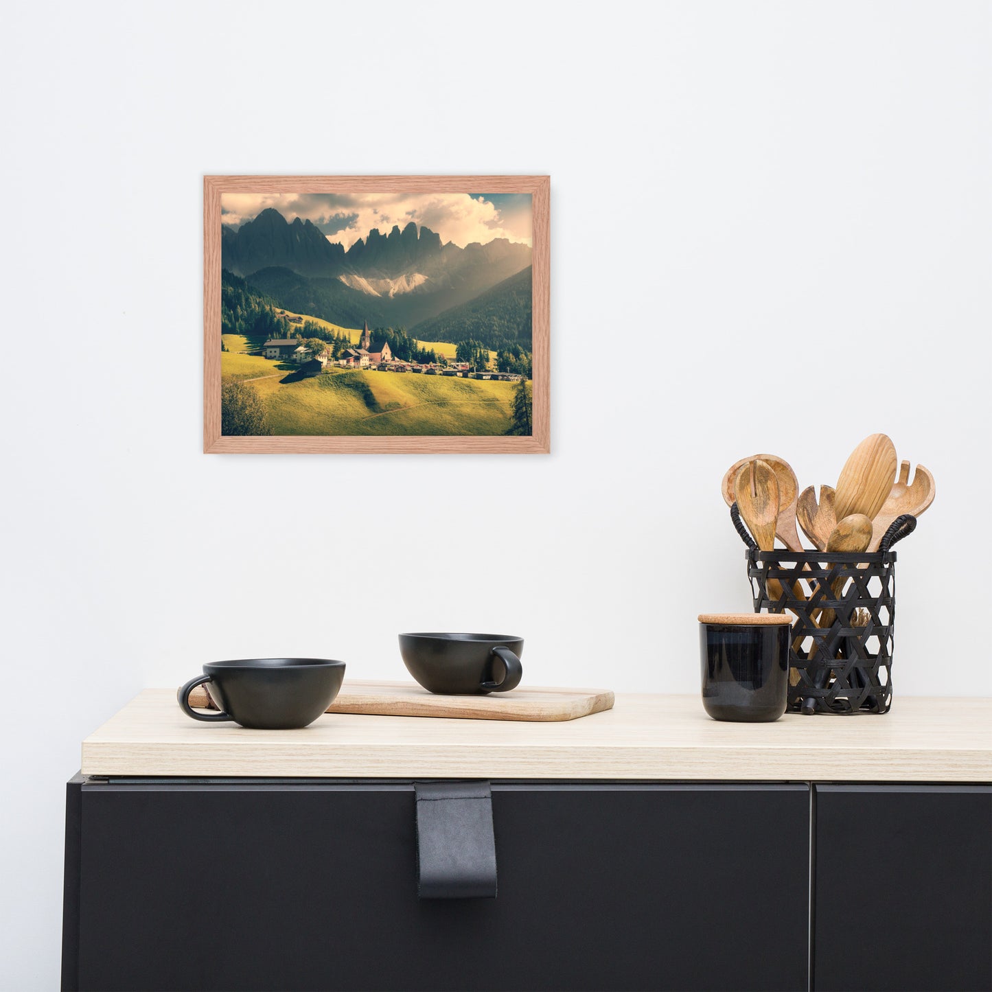 Sun Rays and Santa Maddalena Framed Wall Art Prints