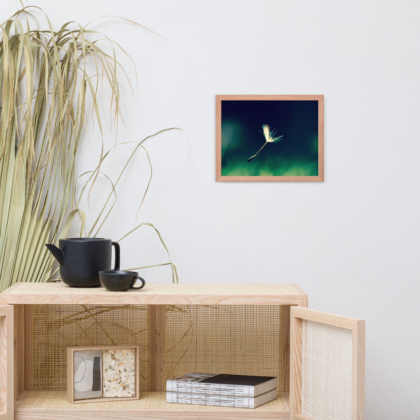 Blowing in the Wind Botanical Nature Photo Framed Wall Art Print