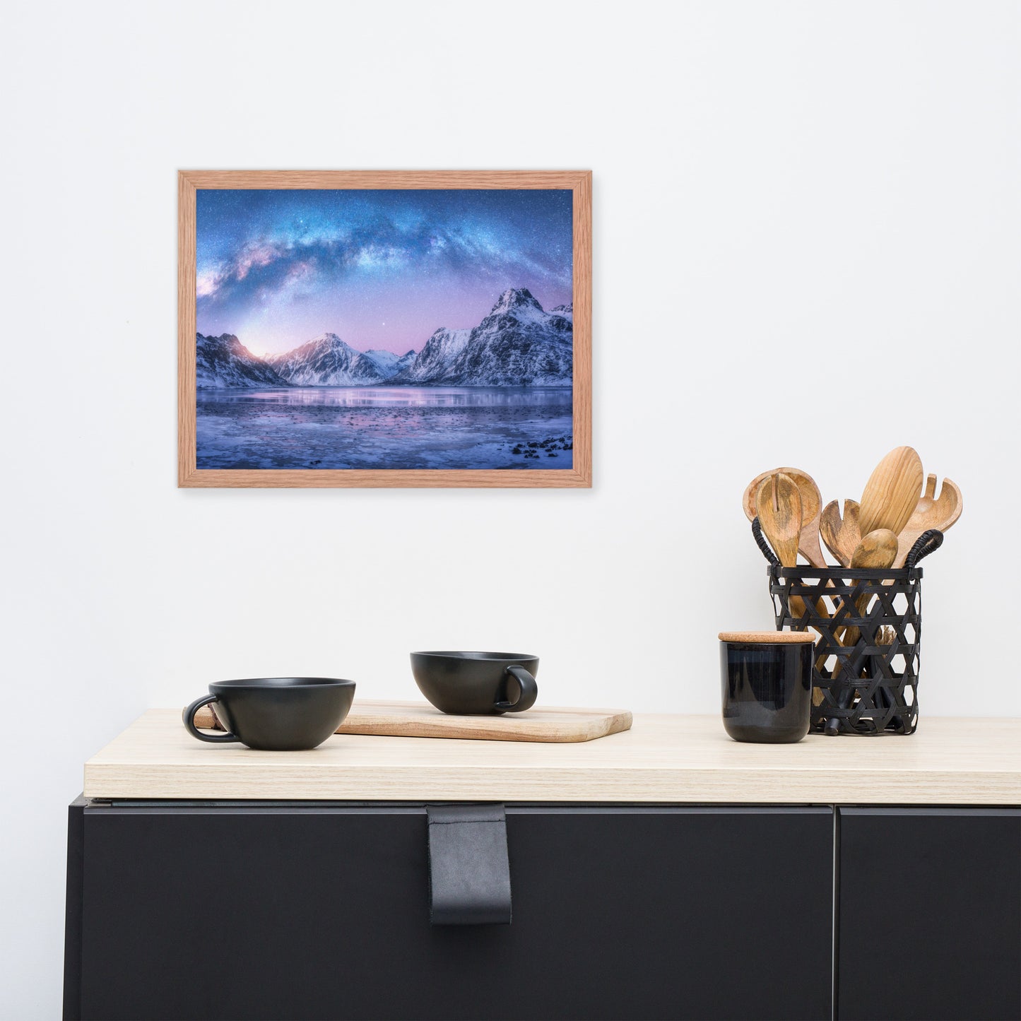 Milky Way Lofoten Islands, Norway Framed Wall Art Prints