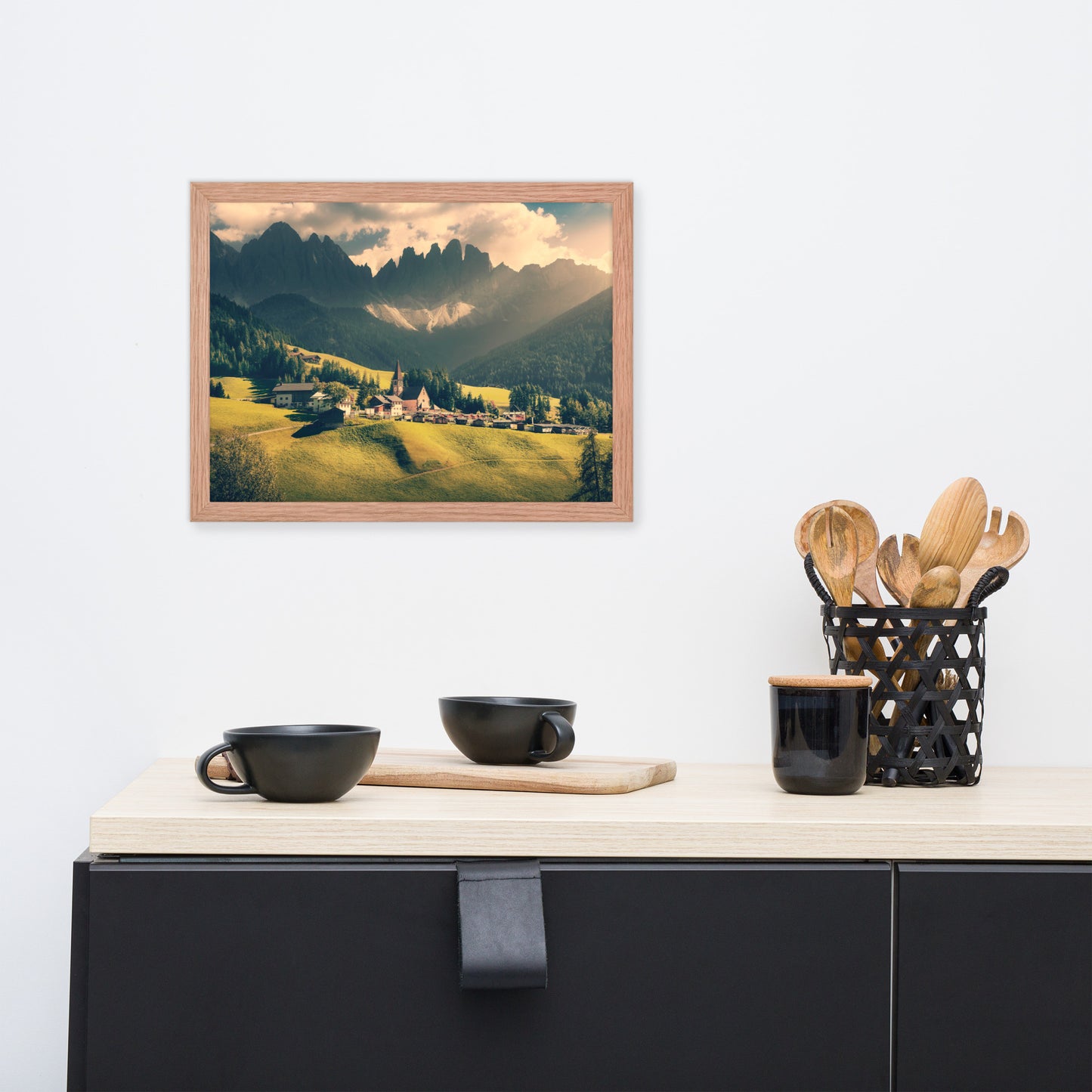 Sun Rays and Santa Maddalena Framed Wall Art Prints