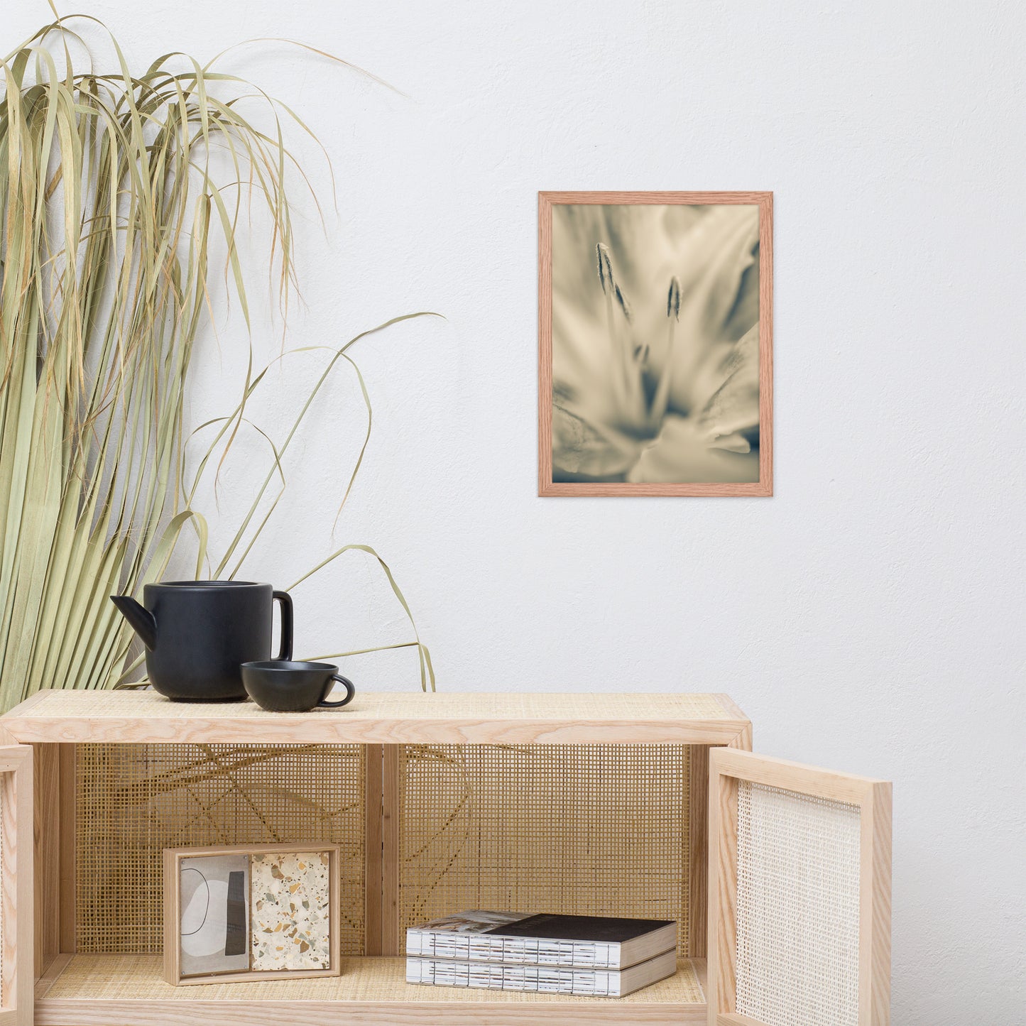 Calm Passions Floral Nature Photo Framed Wall Art Print