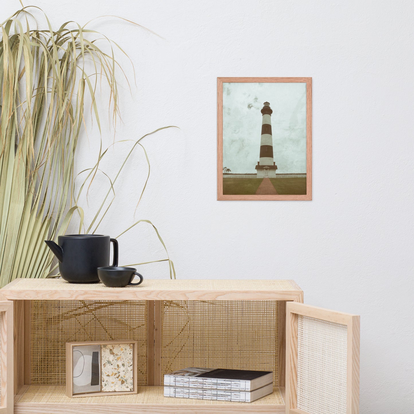 Aged Bodie Lighthouse Landscape Framed Photo Paper Wall Art Prints