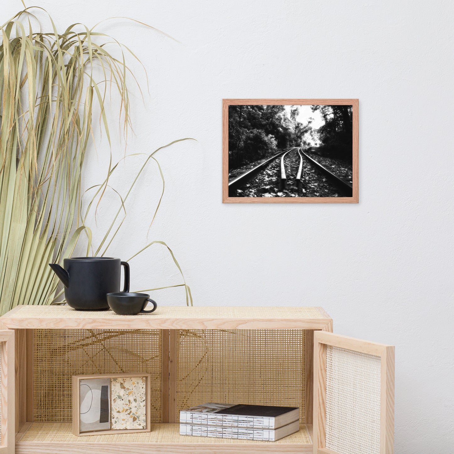 Lead Me into the Light in Black and White Framed Photo Paper Wall Art Prints