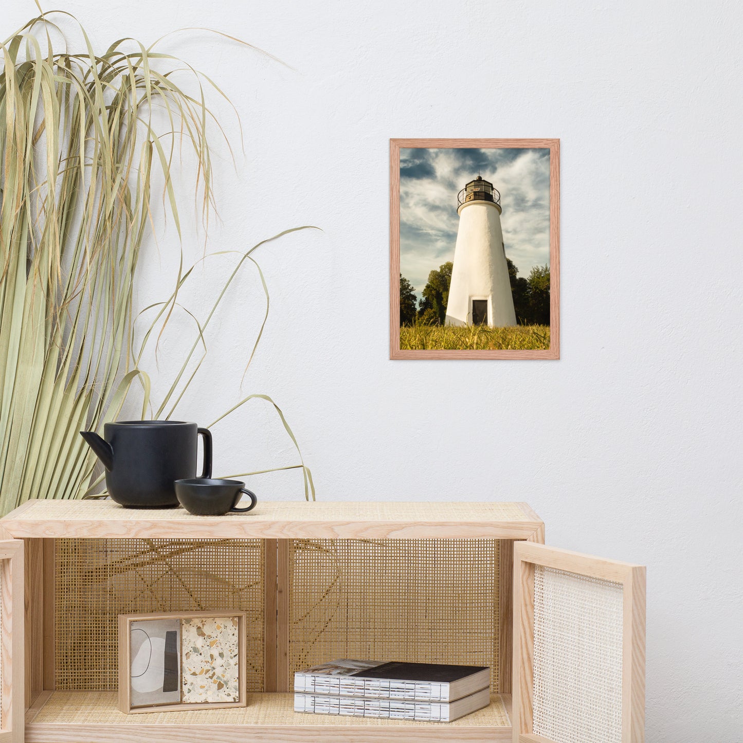 Turkey Point Lighthouse Standing Tall Landscape Framed Photo Paper Wall Art Prints