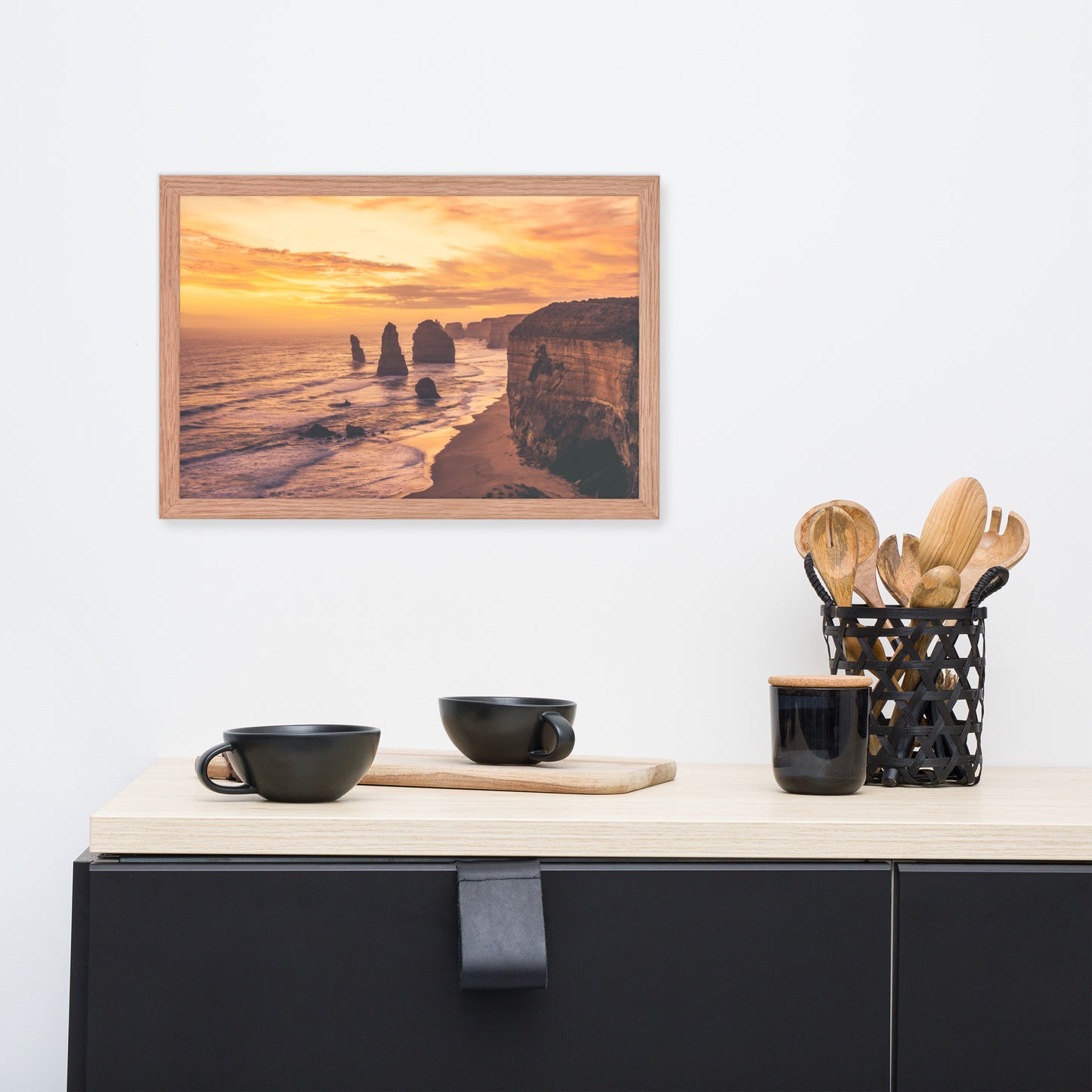Twelve Apostles at Sunset Victoria, Australia with Daydream Effect Framed Wall Art Prints