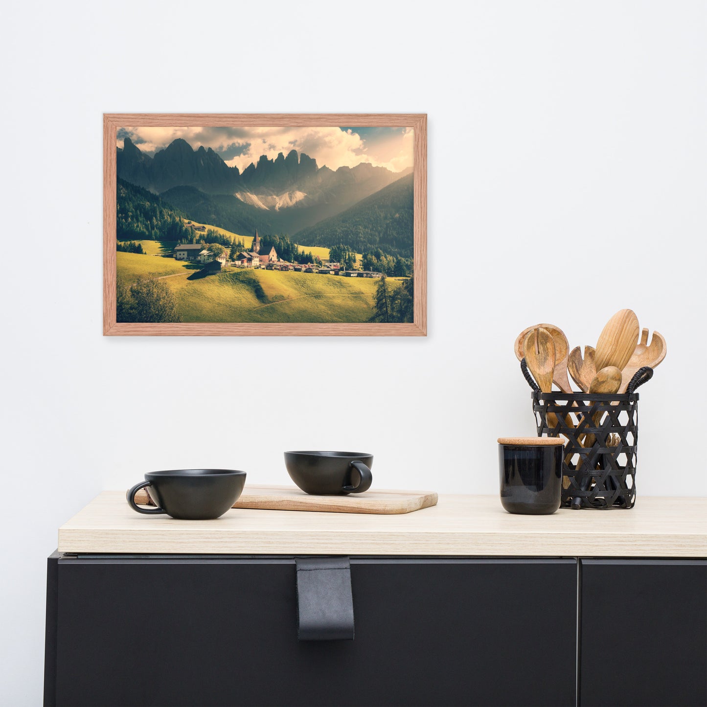 Sun Rays and Santa Maddalena Framed Wall Art Prints