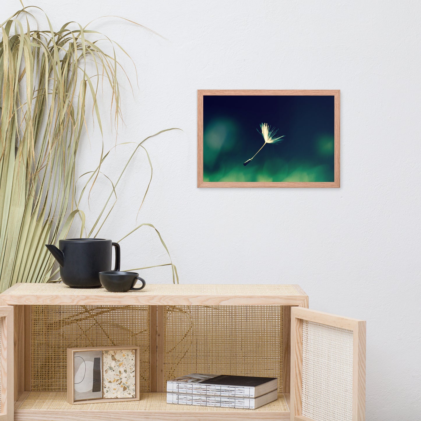 Blowing in the Wind Botanical Nature Photo Framed Wall Art Print