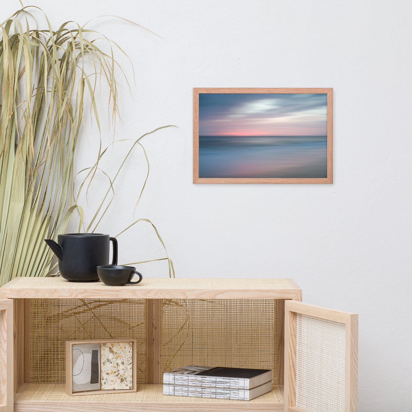 The Colors of Evening Abstract Coastal Landscape Framed Photo Paper Wall Art Prints