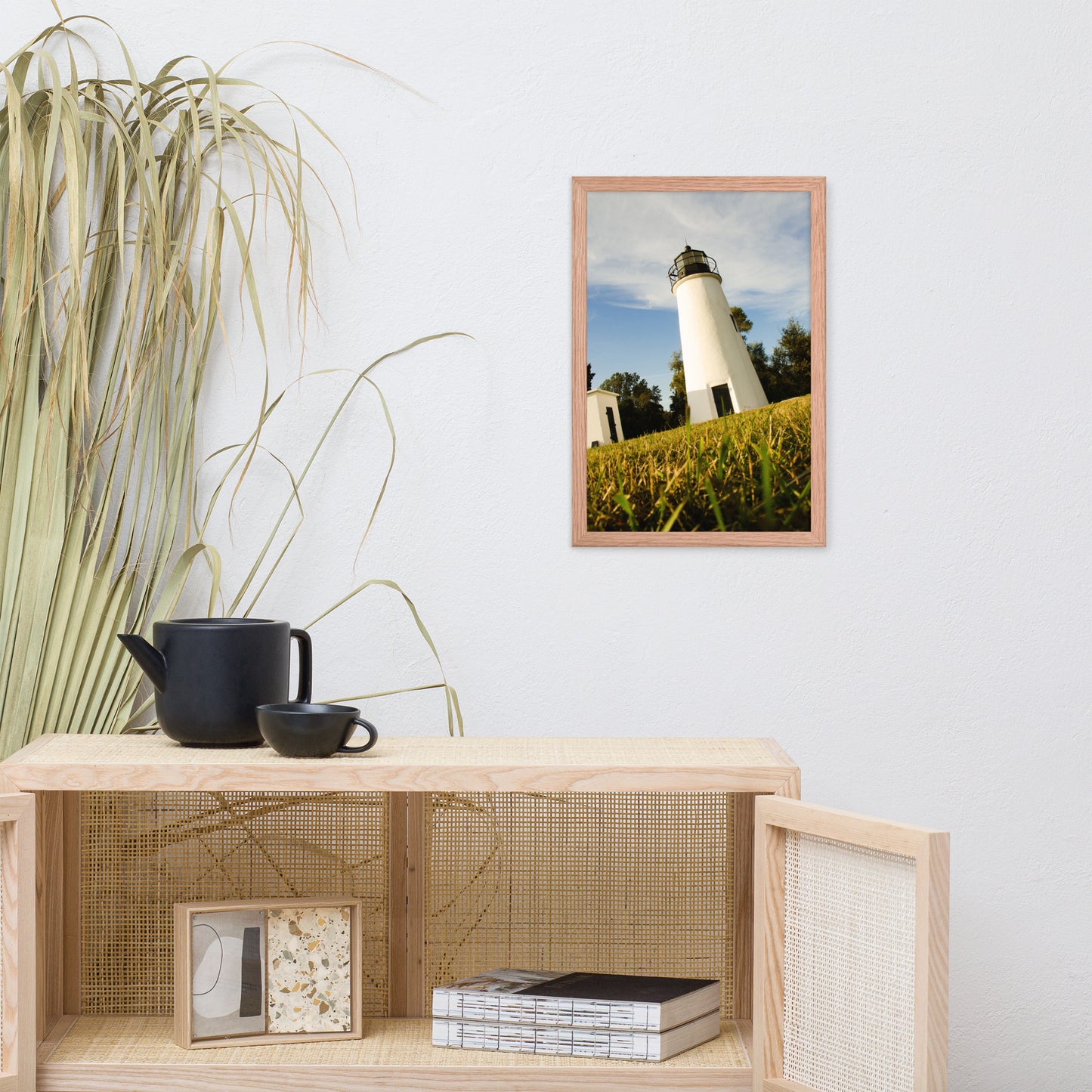 Turkey Point Lighthouse Coastal Landscape Framed Photo Paper Wall Art Prints