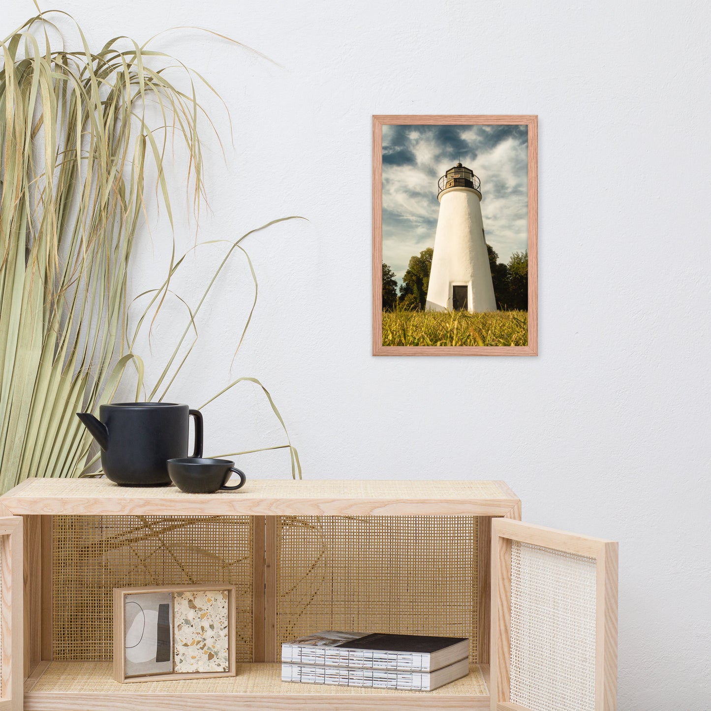 Turkey Point Lighthouse Standing Tall Landscape Framed Photo Paper Wall Art Prints