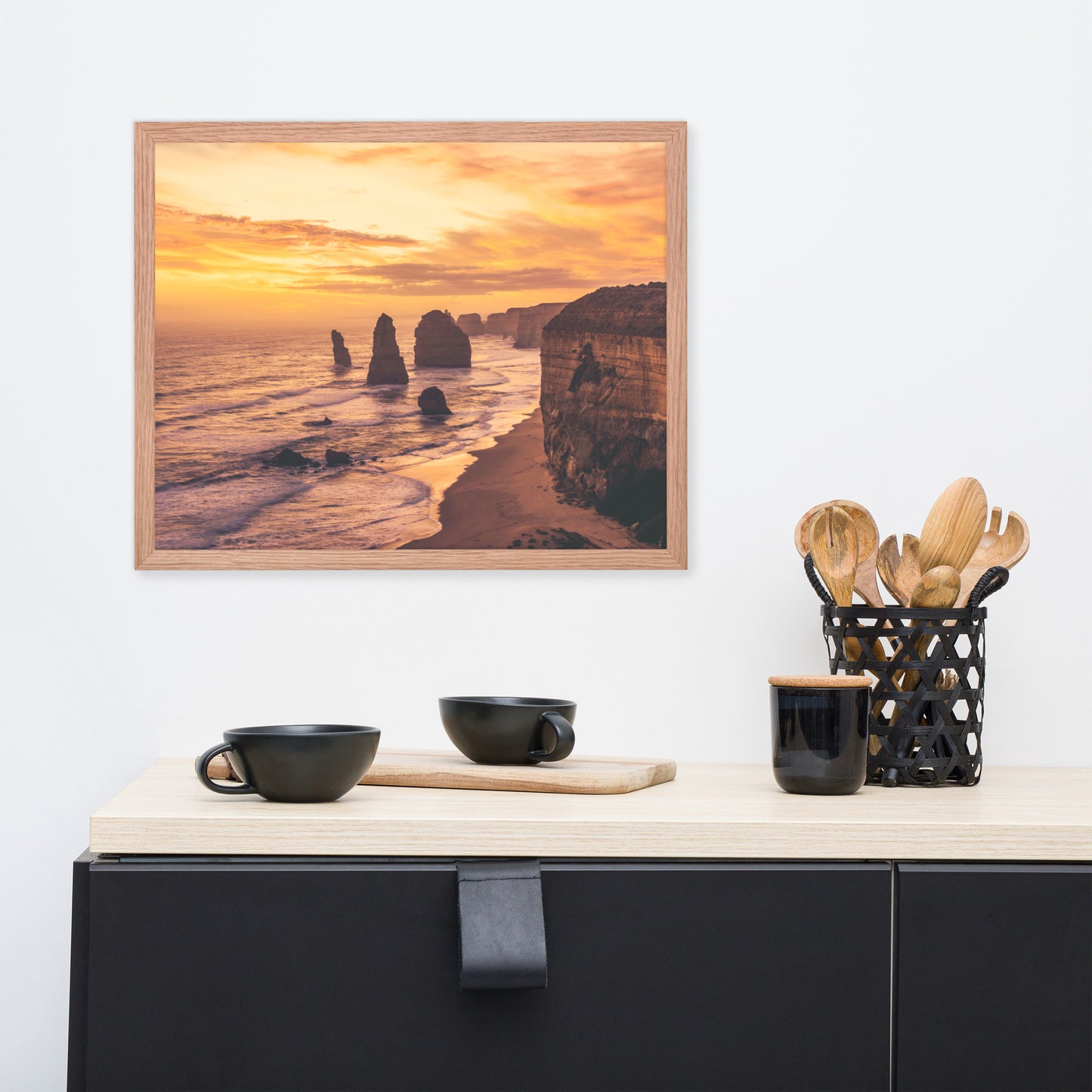 Twelve Apostles at Sunset Victoria, Australia with Daydream Effect Framed Wall Art Prints