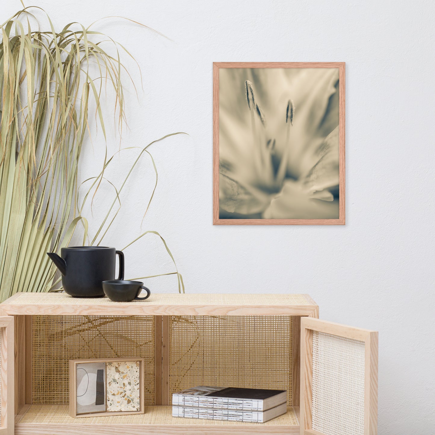 Calm Passions Floral Nature Photo Framed Wall Art Print