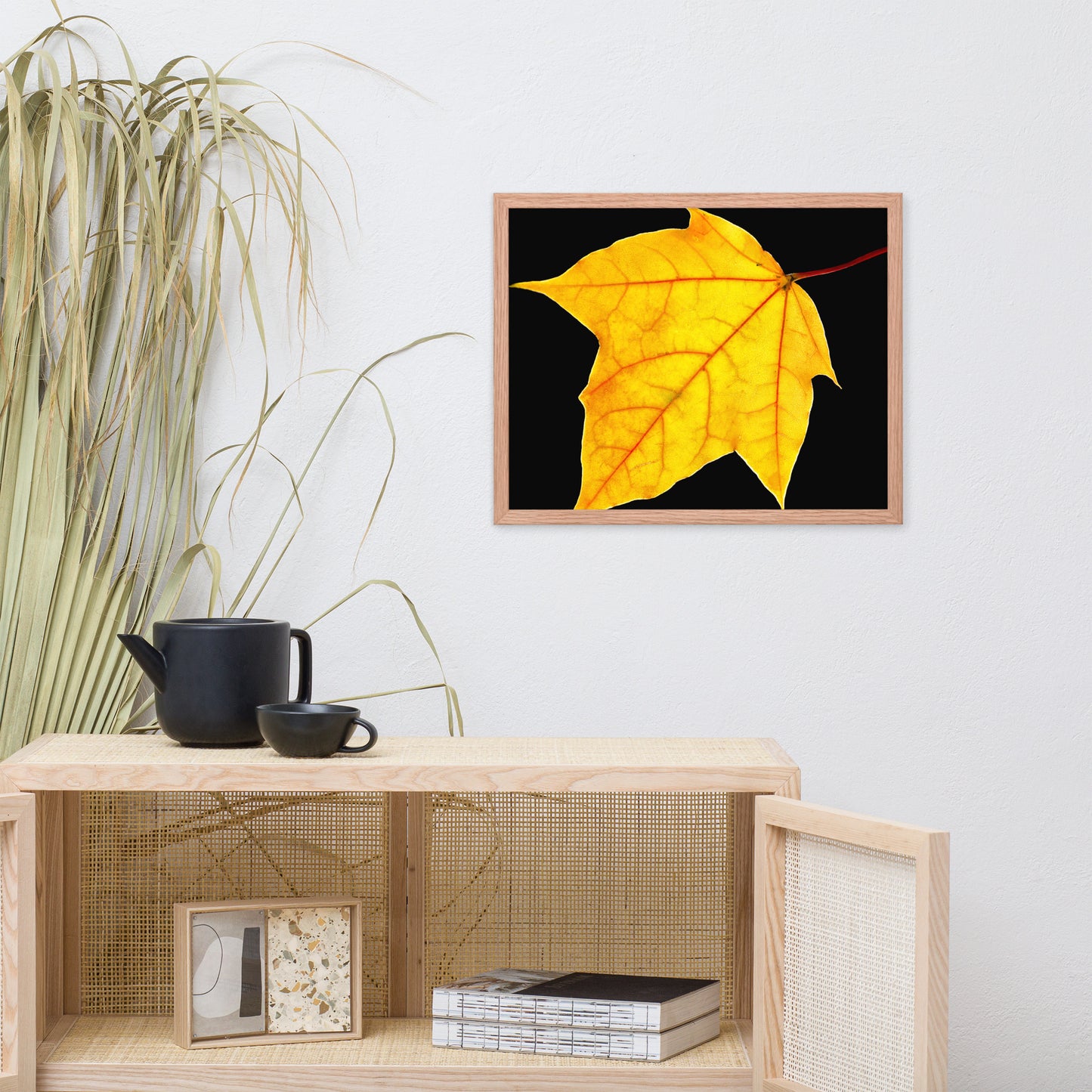 Brilliant Yellow Botanical Nature Photo Framed Wall Art Print