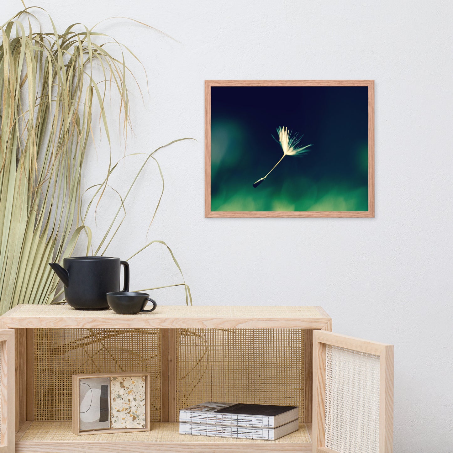 Blowing in the Wind Botanical Nature Photo Framed Wall Art Print