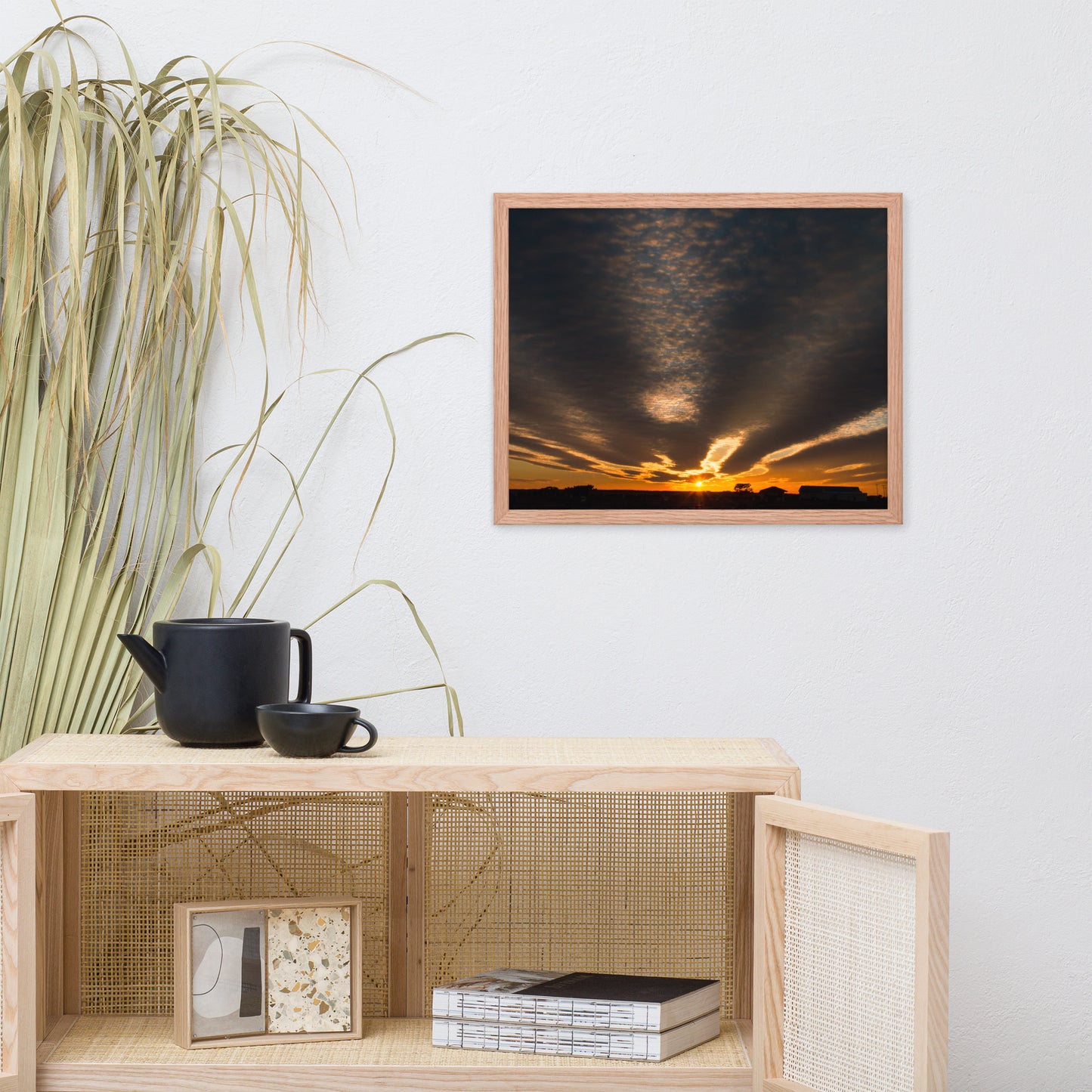 Sunset Indian River Inlet Coastal Landscape Framed Photo Paper Wall Art Prints