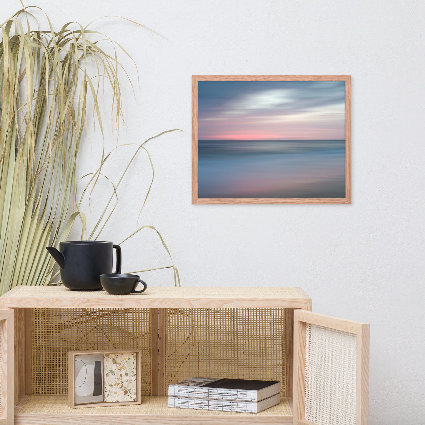 The Colors of Evening Abstract Coastal Landscape Framed Photo Paper Wall Art Prints
