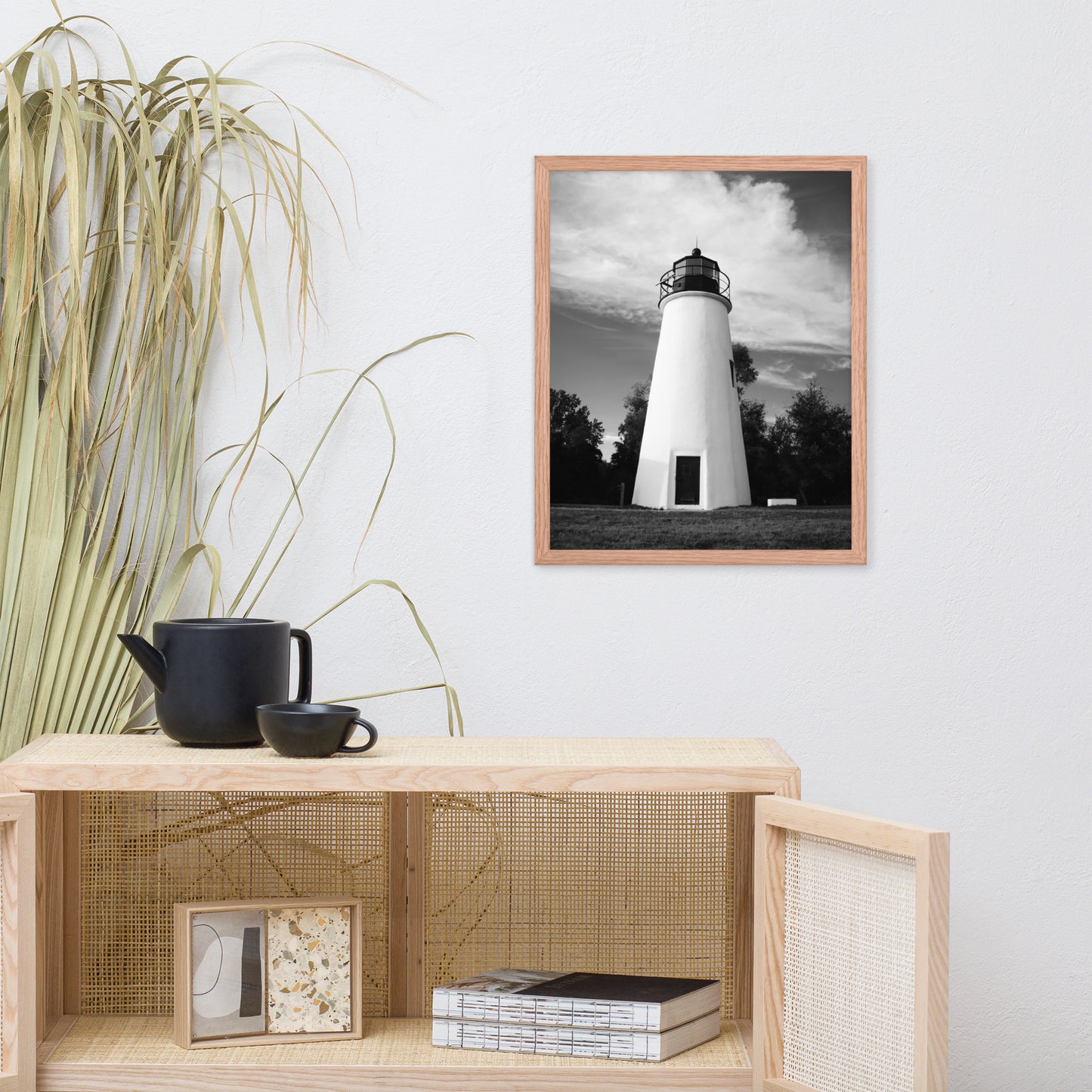 Touch the Sky Black & White Landscape Framed Photo Paper Wall Art Prints