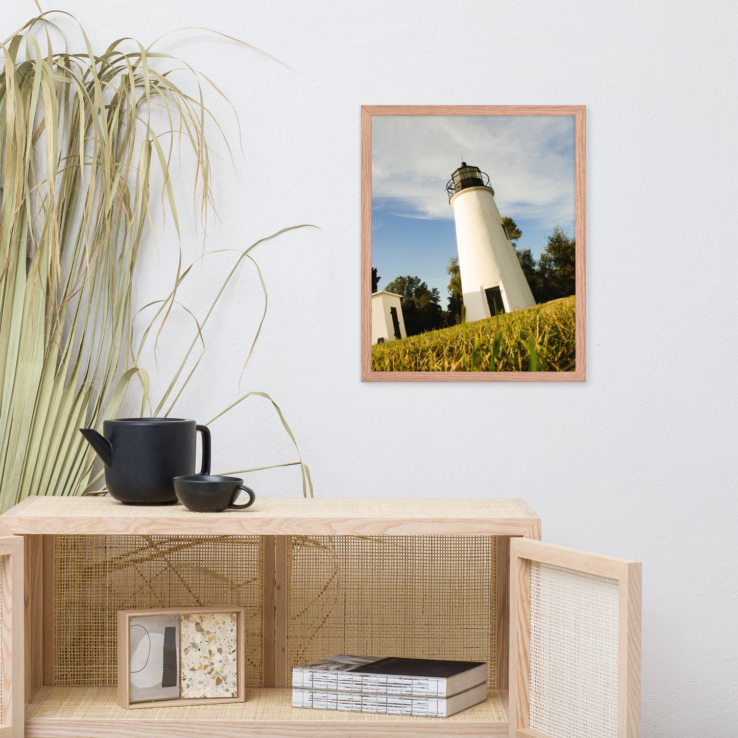 Turkey Point Lighthouse Coastal Landscape Framed Photo Paper Wall Art Prints