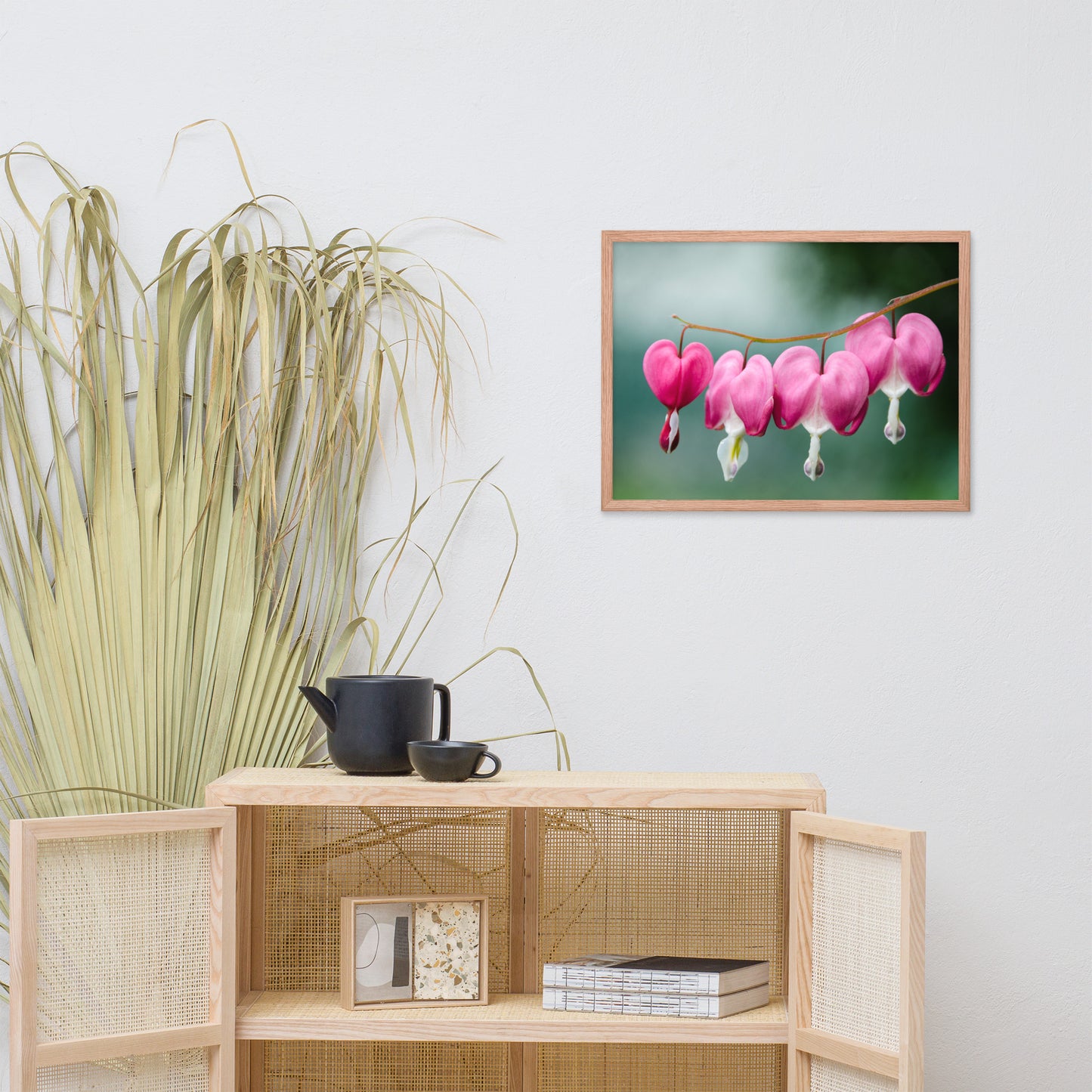 Be Still My Bleeding Heart Floral Nature Photo Framed Wall Art Print