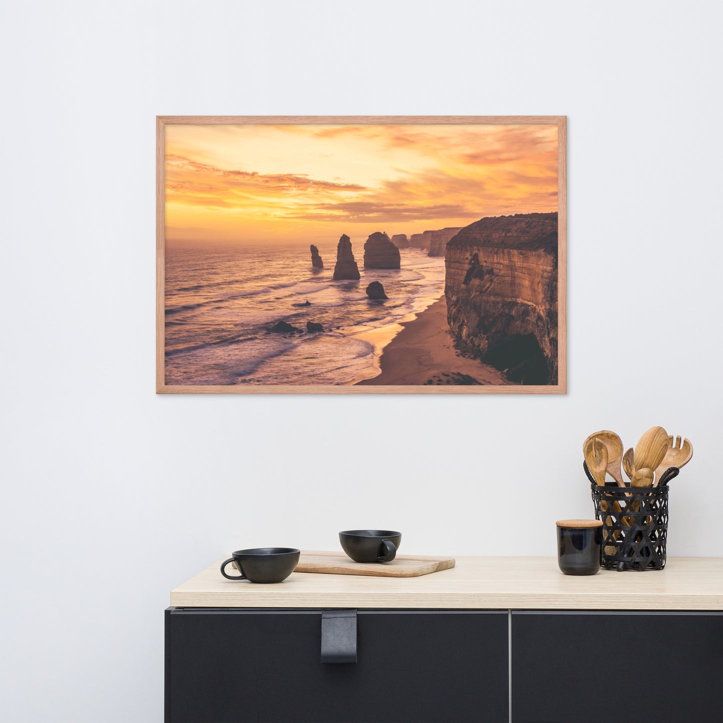 Twelve Apostles at Sunset Victoria, Australia with Daydream Effect Framed Wall Art Prints