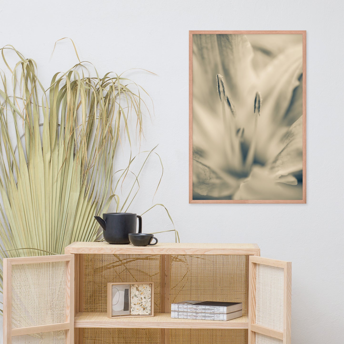 Calm Passions Floral Nature Photo Framed Wall Art Print