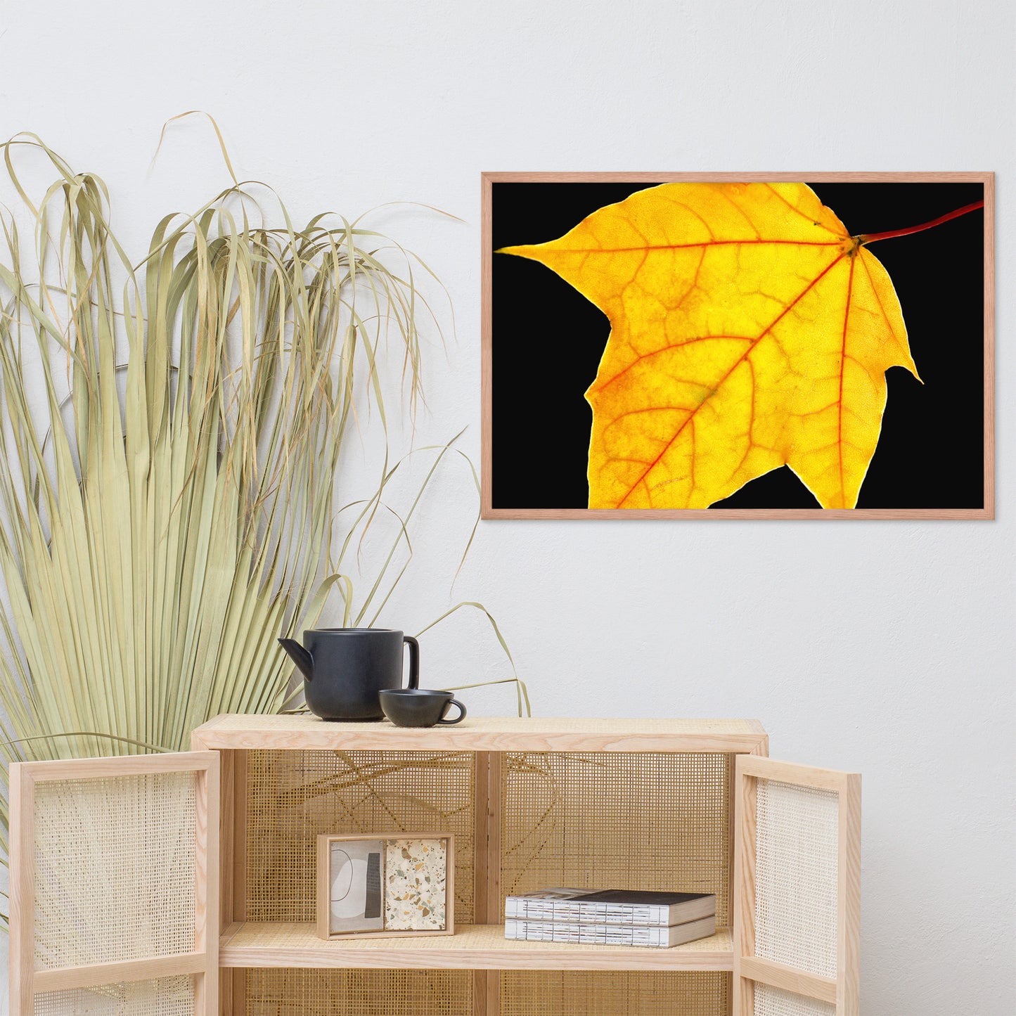 Brilliant Yellow Botanical Nature Photo Framed Wall Art Print
