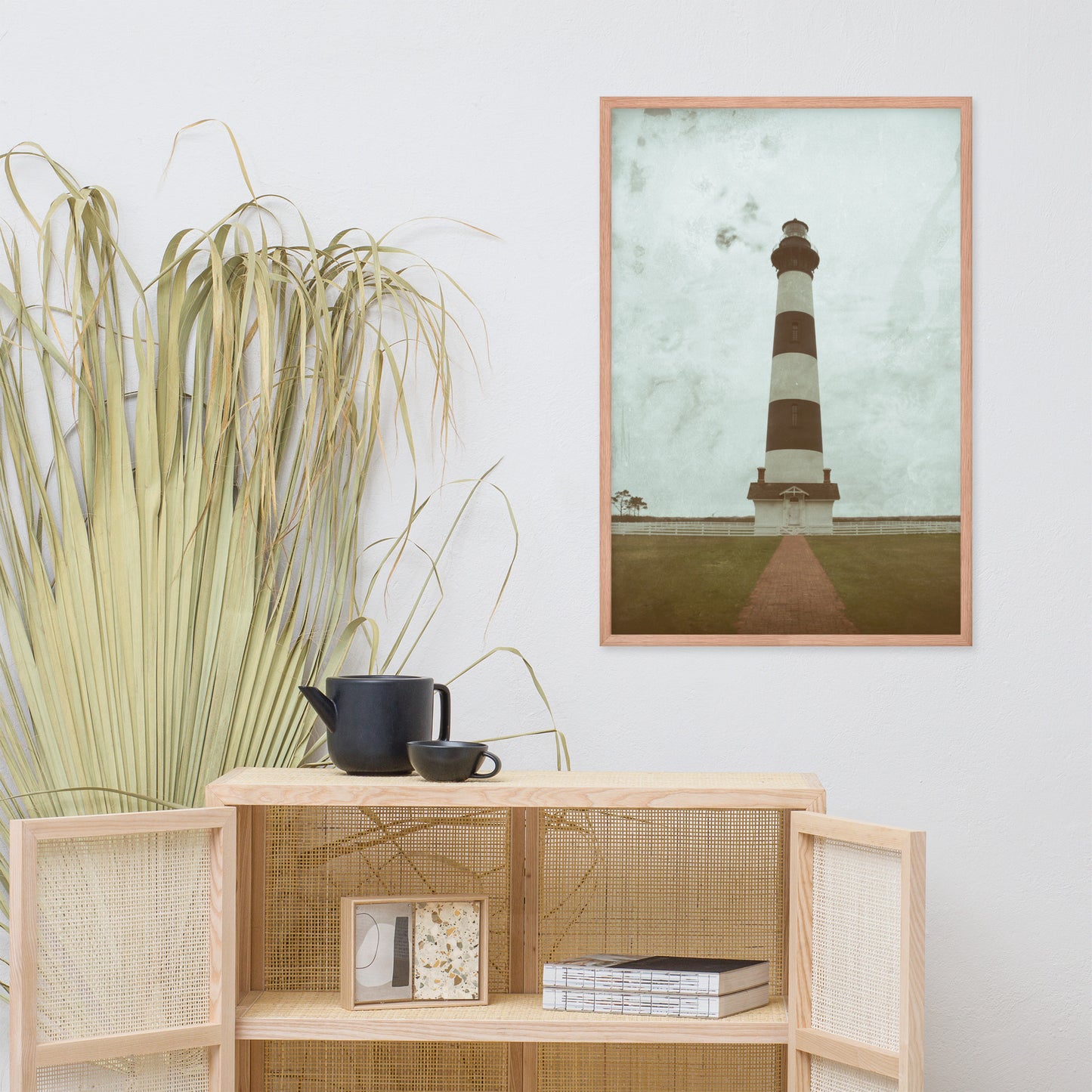Aged Bodie Lighthouse Landscape Framed Photo Paper Wall Art Prints