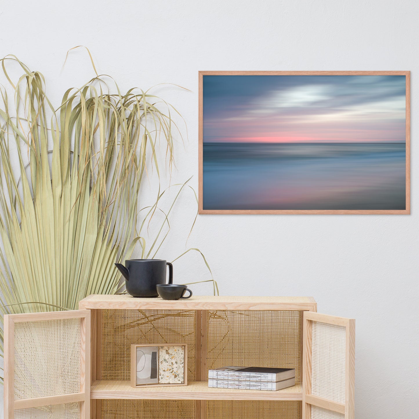 The Colors of Evening Abstract Coastal Landscape Framed Photo Paper Wall Art Prints