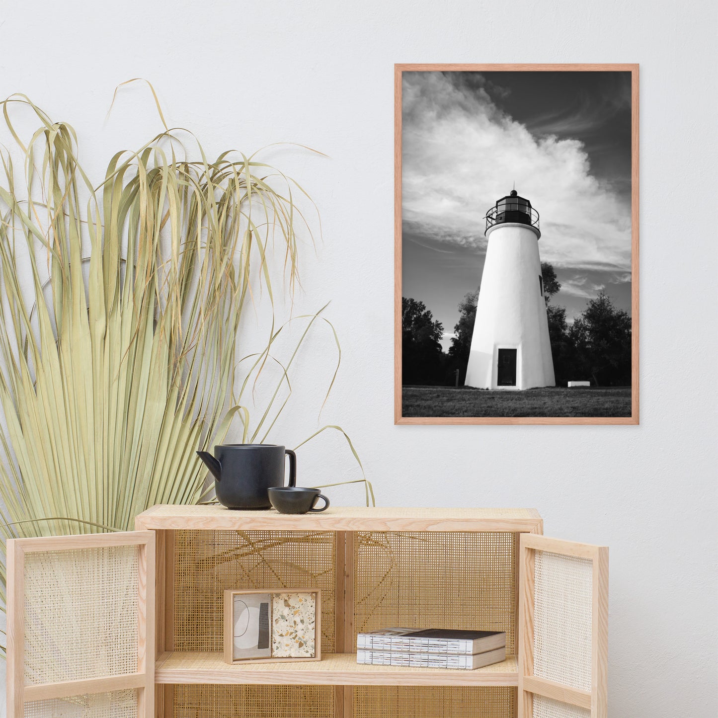 Touch the Sky Black & White Landscape Framed Photo Paper Wall Art Prints