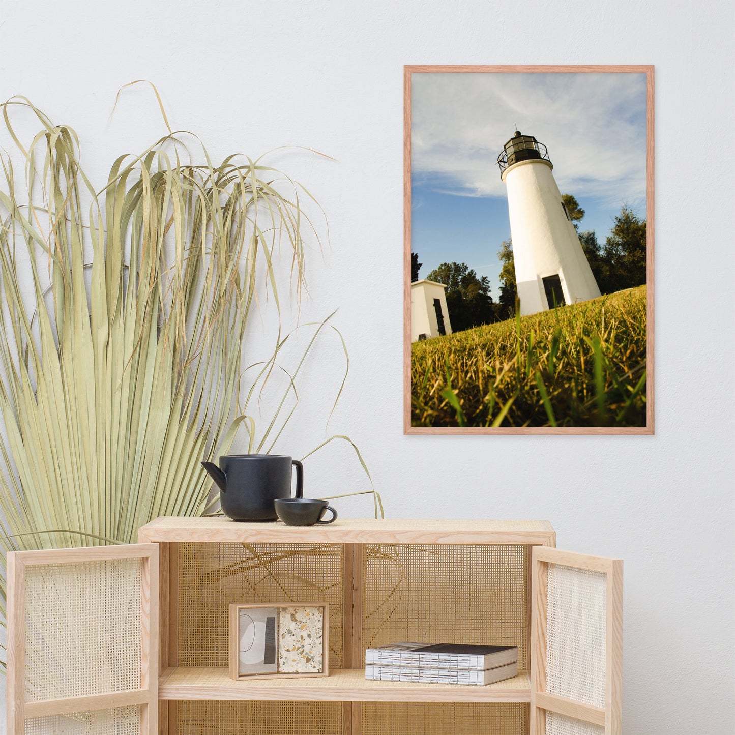 Turkey Point Lighthouse Coastal Landscape Framed Photo Paper Wall Art Prints