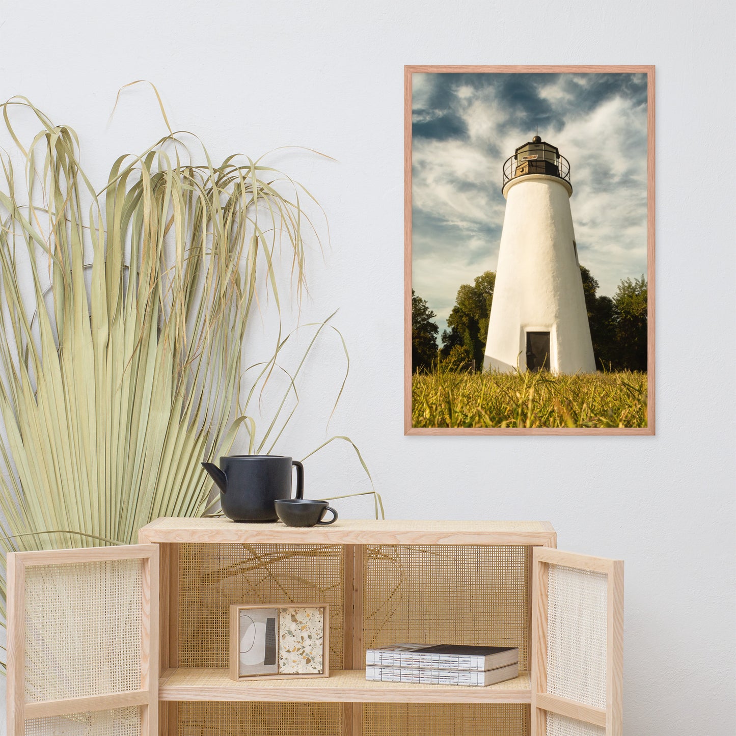 Turkey Point Lighthouse Standing Tall Landscape Framed Photo Paper Wall Art Prints
