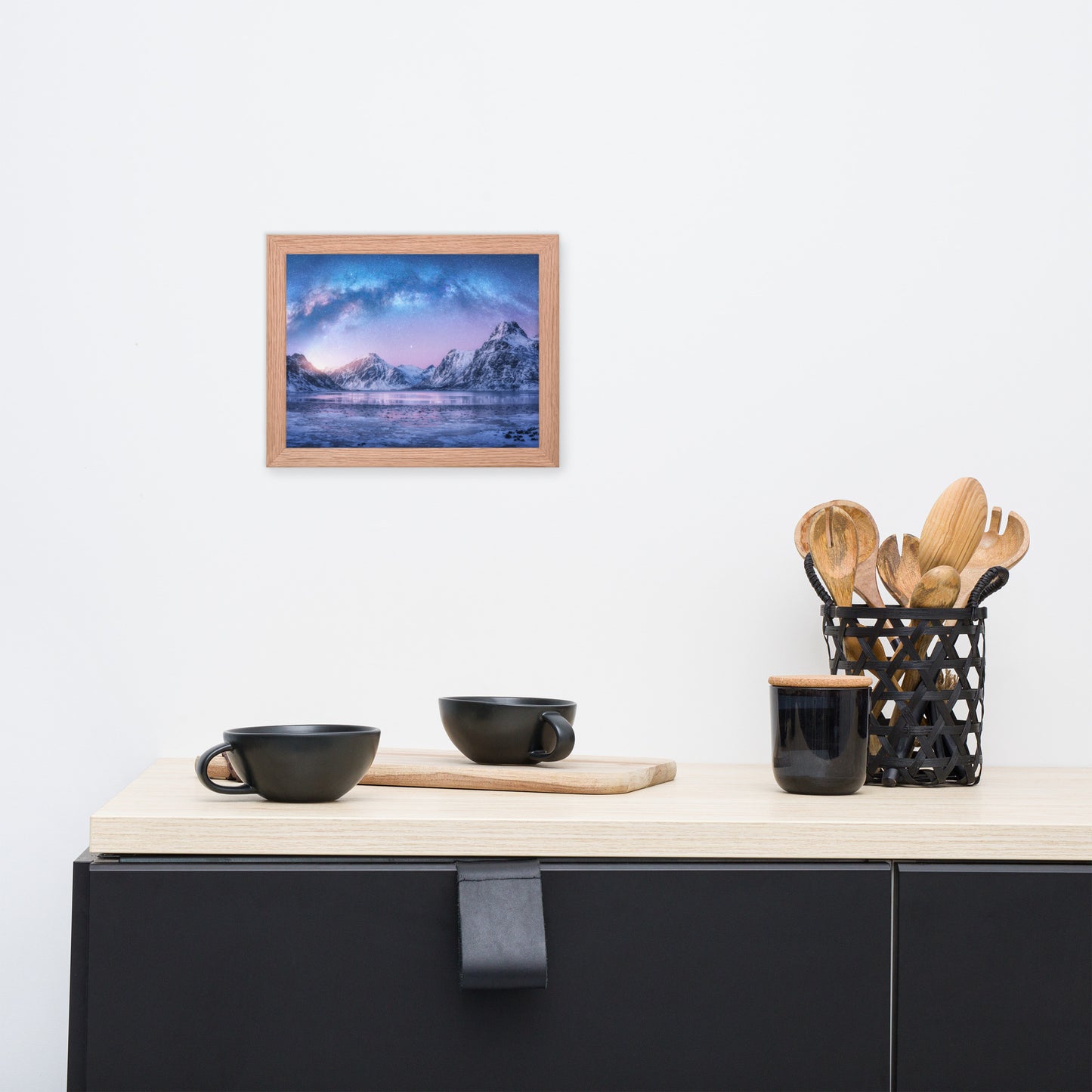 Milky Way Lofoten Islands, Norway Framed Wall Art Prints