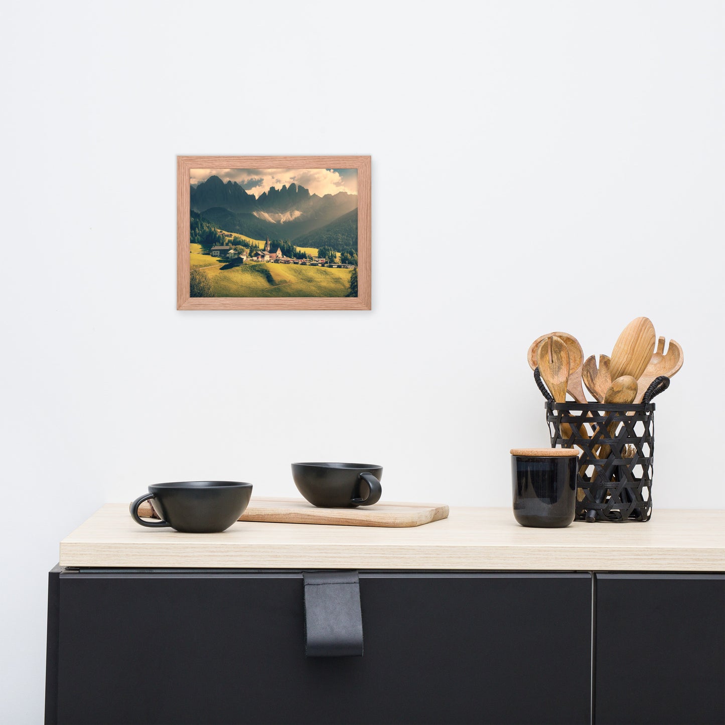Sun Rays and Santa Maddalena Framed Wall Art Prints