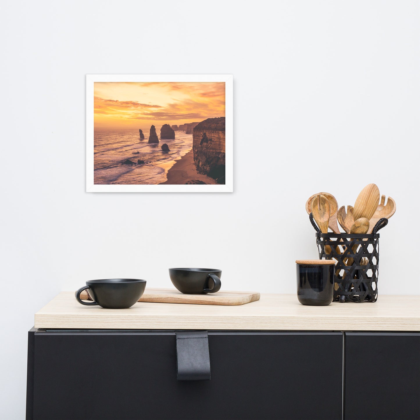 Twelve Apostles at Sunset Victoria, Australia with Daydream Effect Framed Wall Art Prints