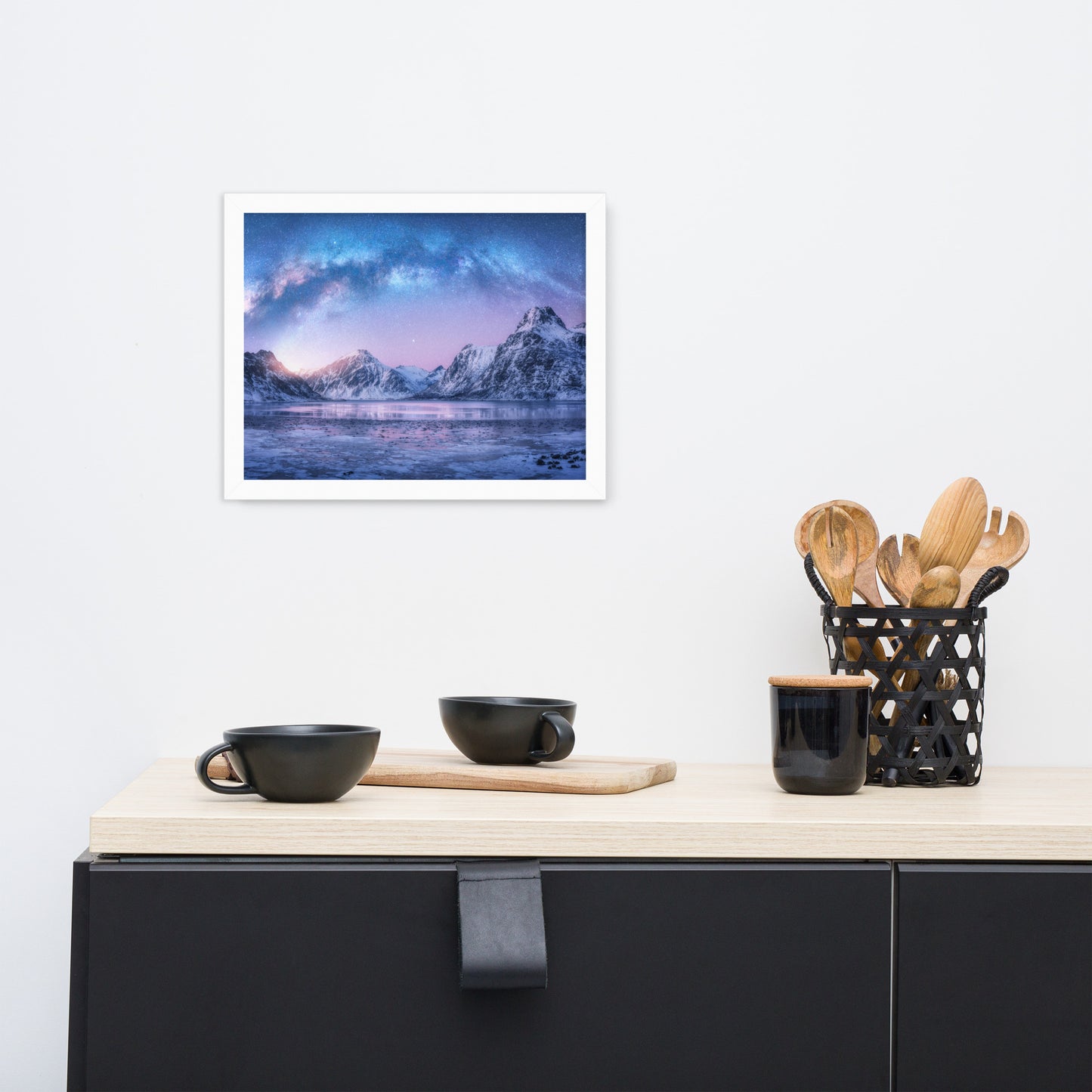 Milky Way Lofoten Islands, Norway Framed Wall Art Prints