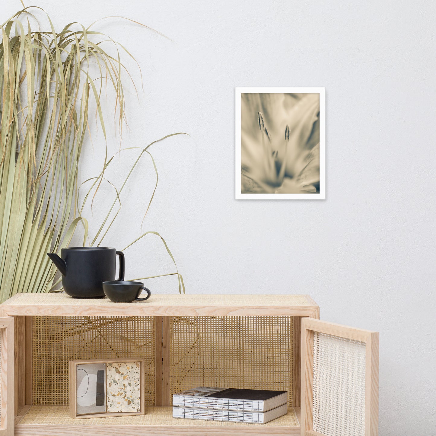 Calm Passions Floral Nature Photo Framed Wall Art Print