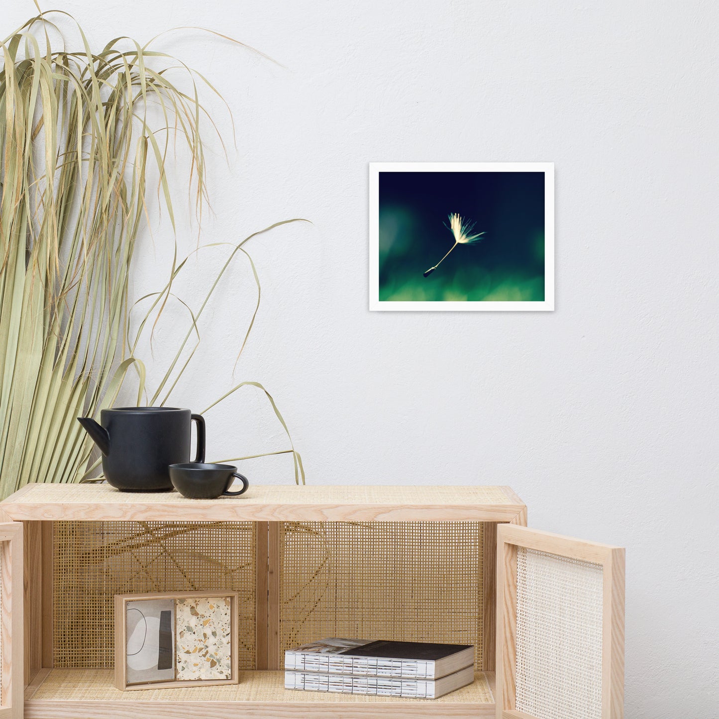 Blowing in the Wind Botanical Nature Photo Framed Wall Art Print