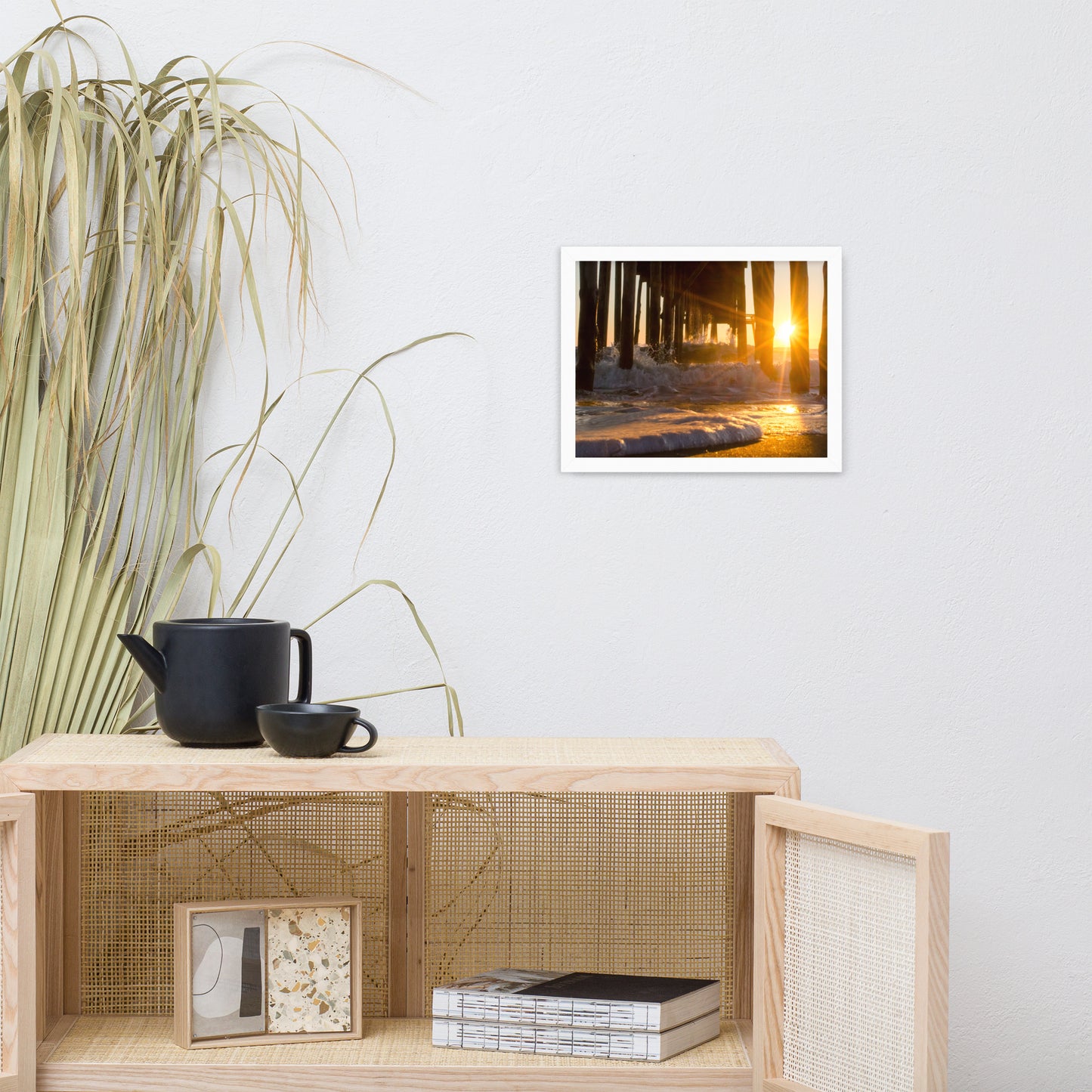 Seafoam in the Sunlight Landscape Framed Photo Paper Wall Art Prints