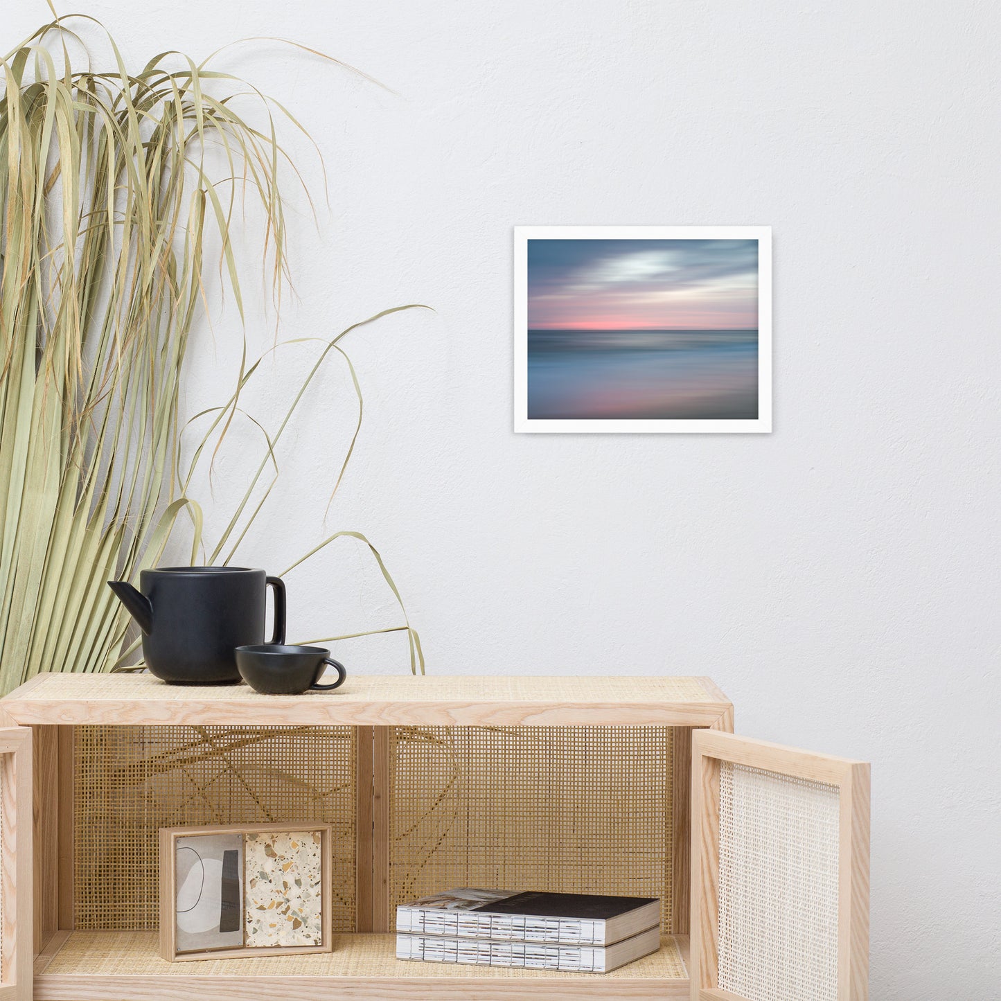 The Colors of Evening Abstract Coastal Landscape Framed Photo Paper Wall Art Prints