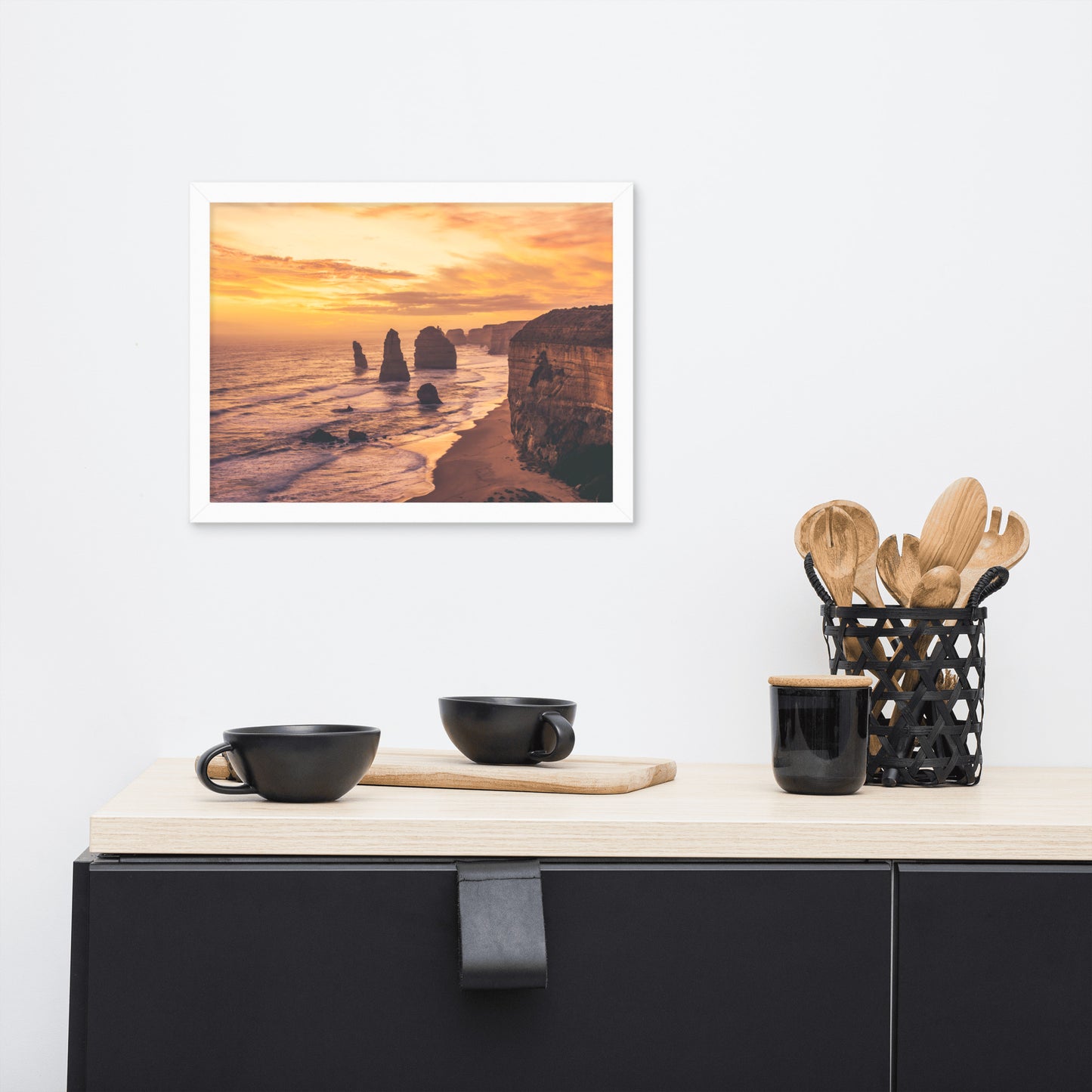 Twelve Apostles at Sunset Victoria, Australia with Daydream Effect Framed Wall Art Prints
