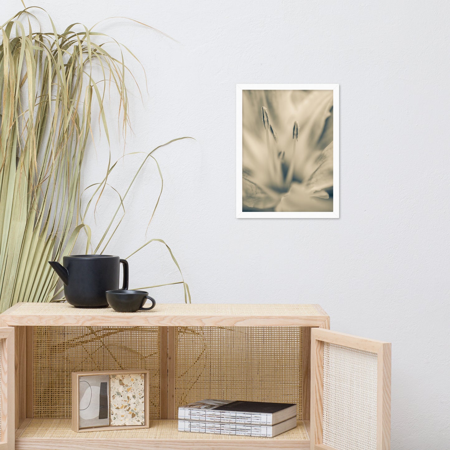Calm Passions Floral Nature Photo Framed Wall Art Print