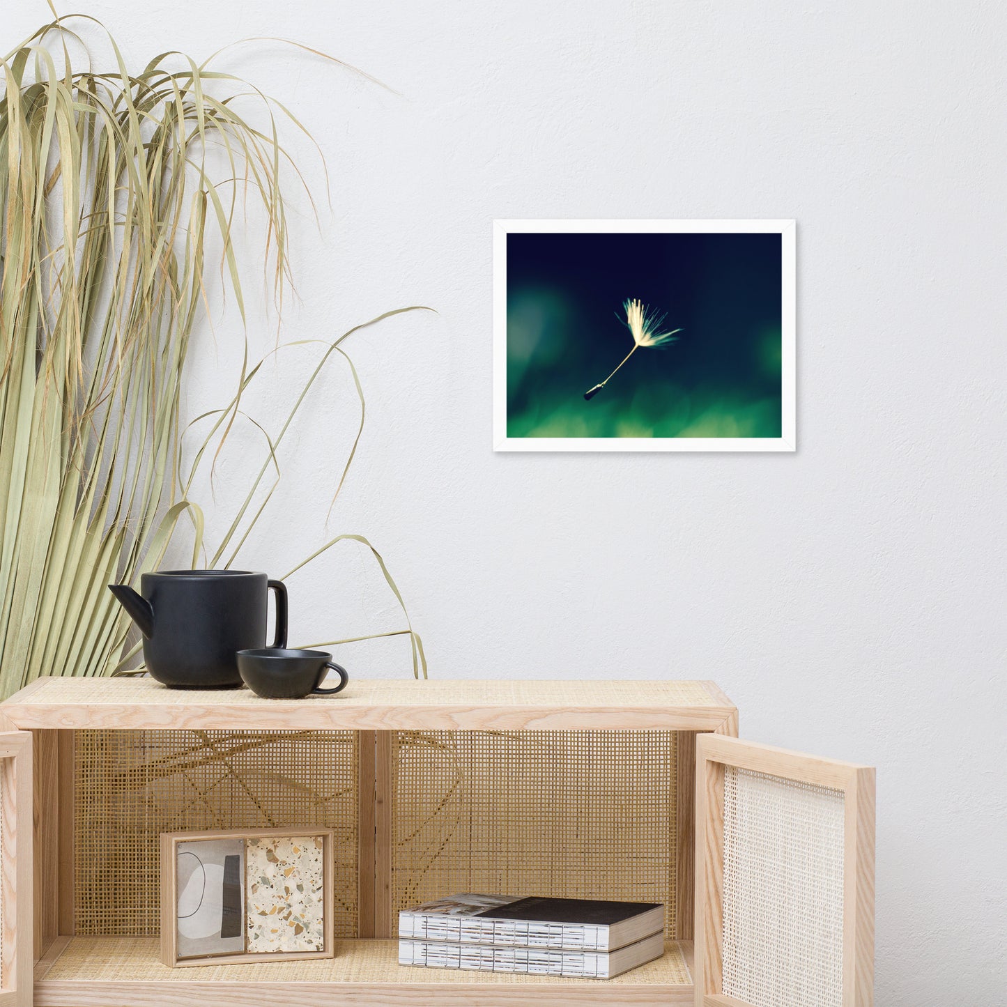 Blowing in the Wind Botanical Nature Photo Framed Wall Art Print