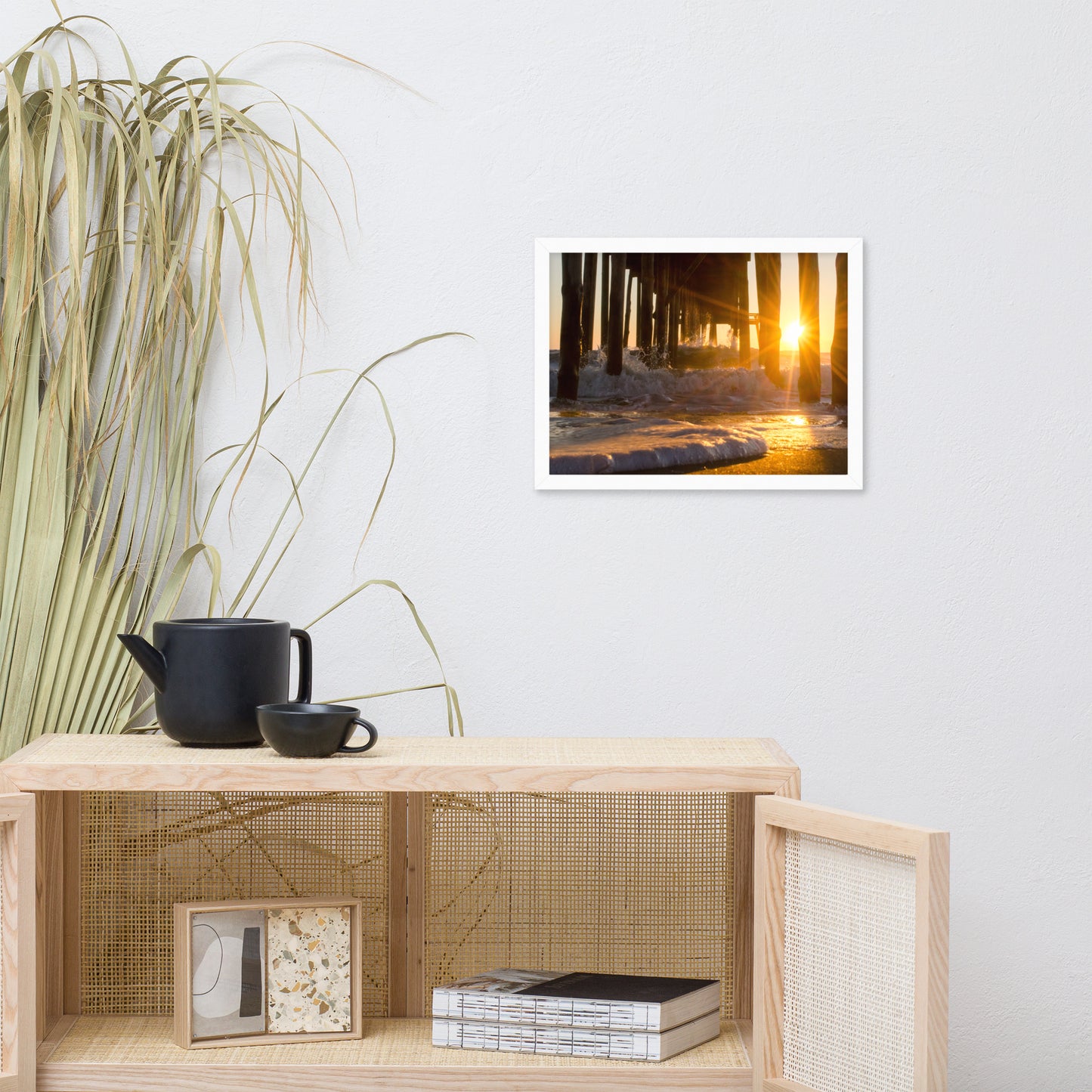 Seafoam in the Sunlight Landscape Framed Photo Paper Wall Art Prints