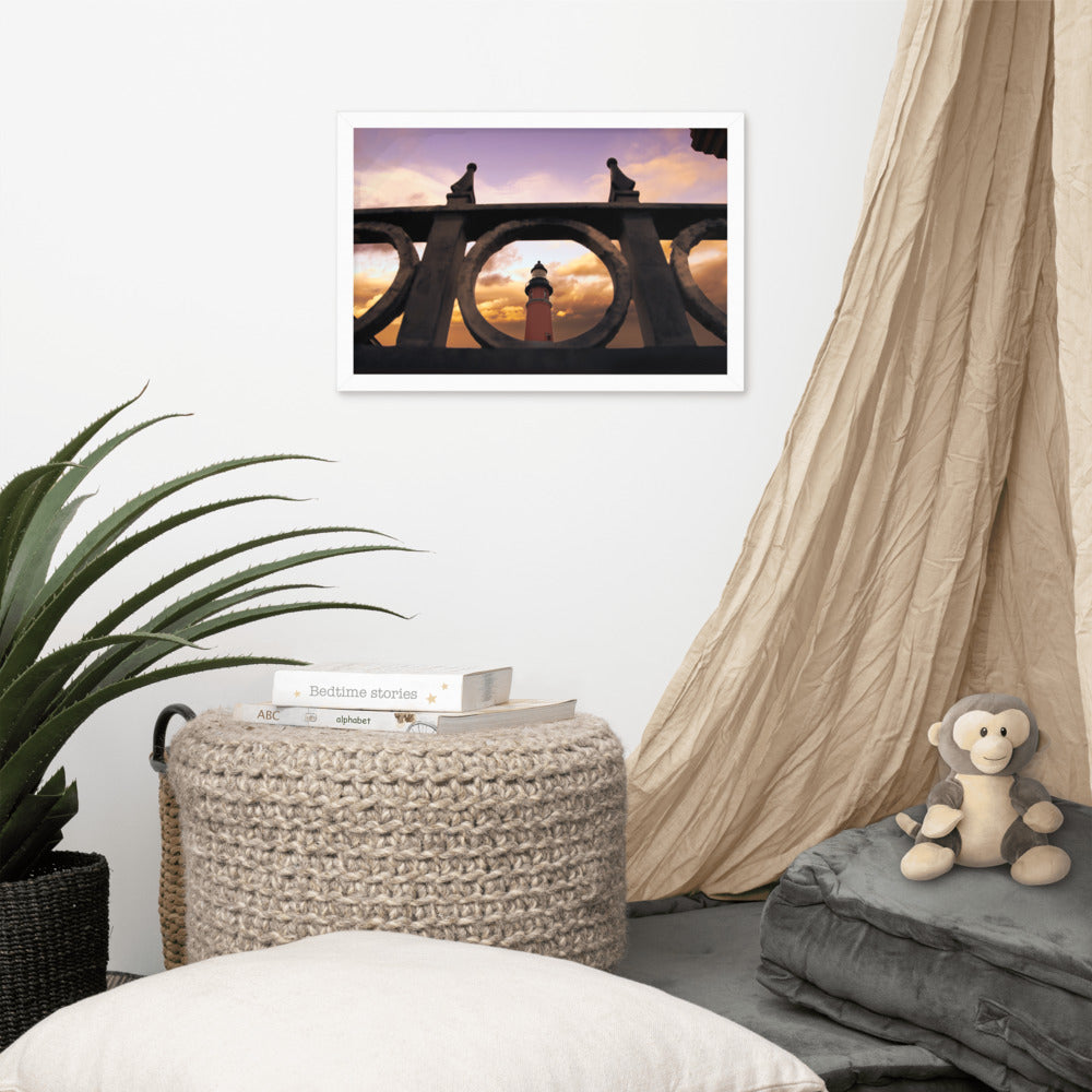 Large Framed Beach Art: