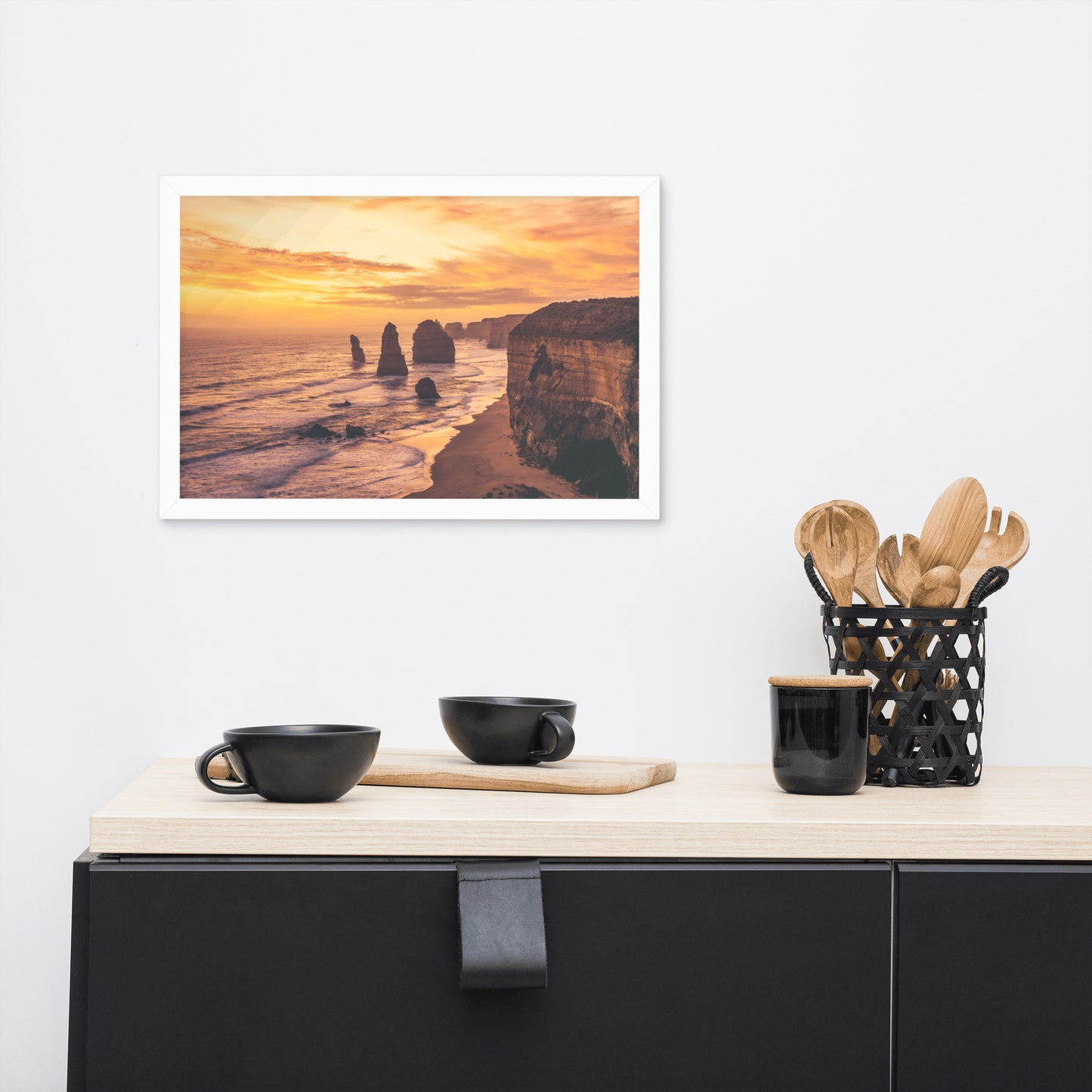 Twelve Apostles at Sunset Victoria, Australia with Daydream Effect Framed Wall Art Prints