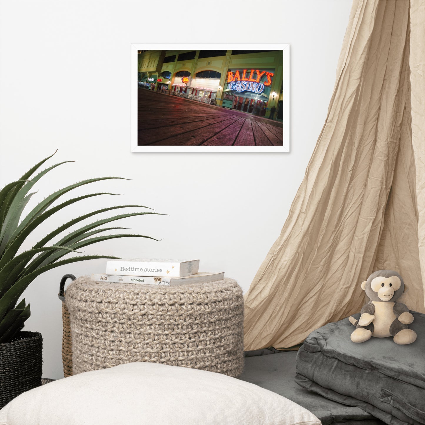 Low On The Boards Urban Landscape Photo Framed Wall Art Print