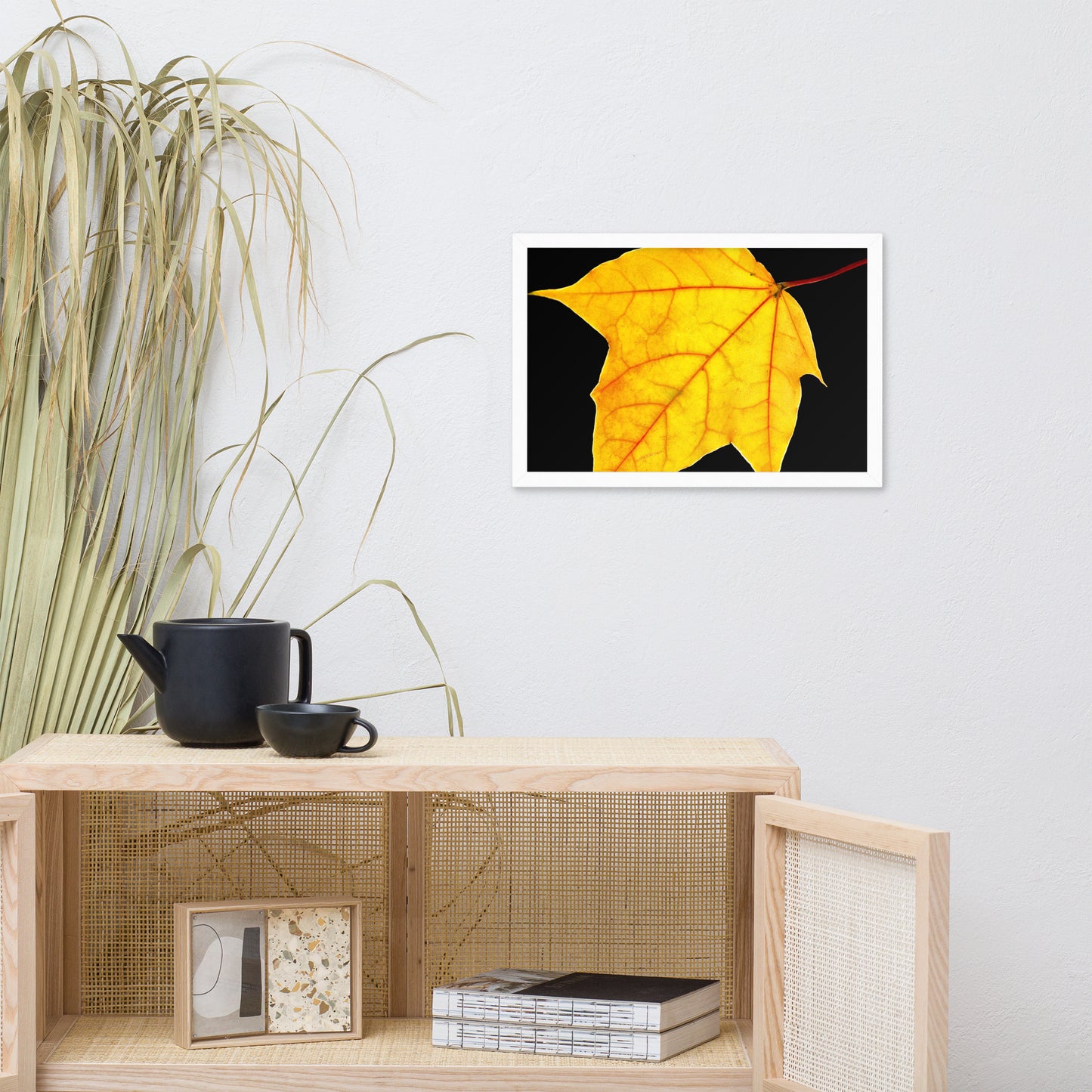 Brilliant Yellow Botanical Nature Photo Framed Wall Art Print
